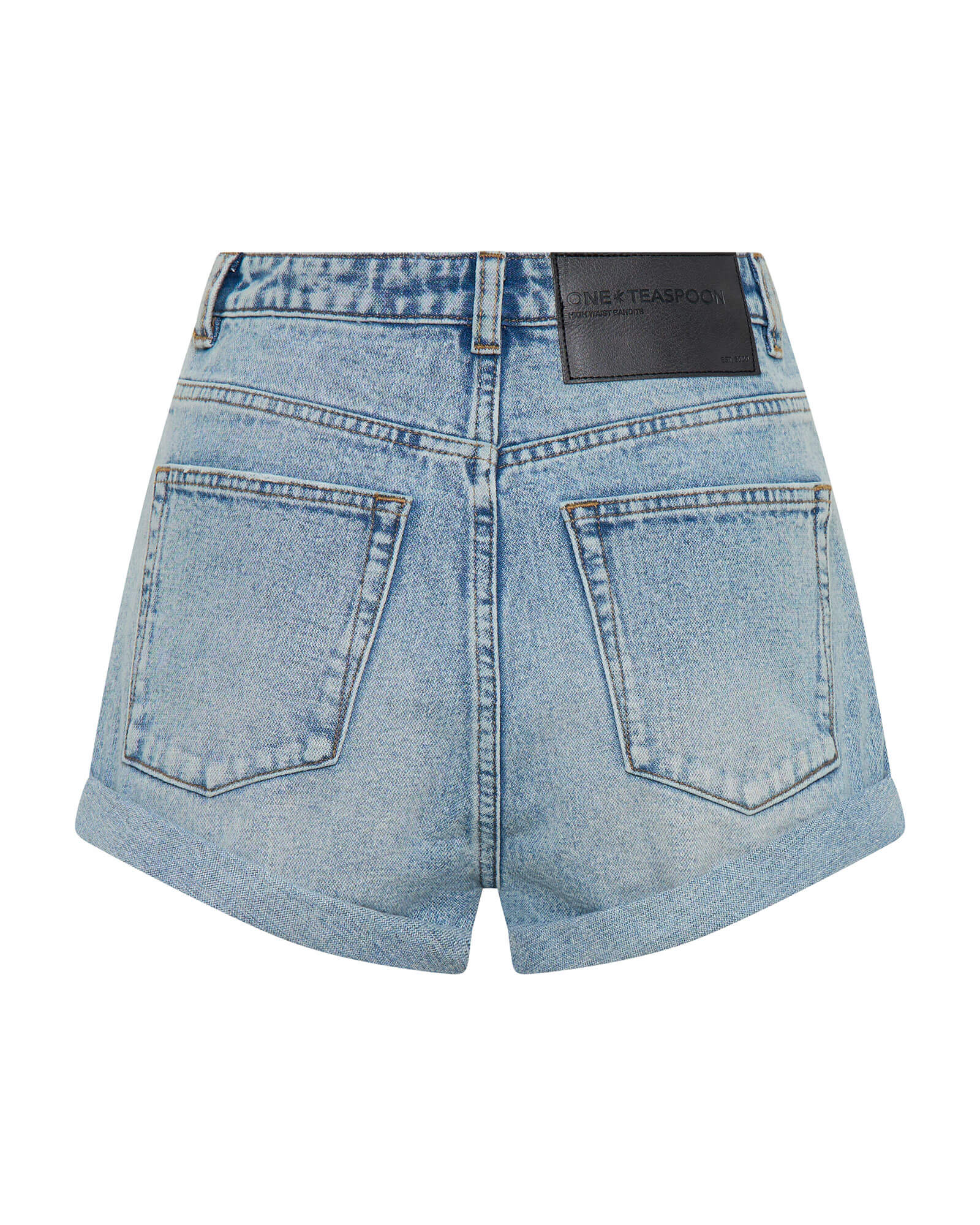 Bandits High Waist Denim Shorts Hendrixe Blue
