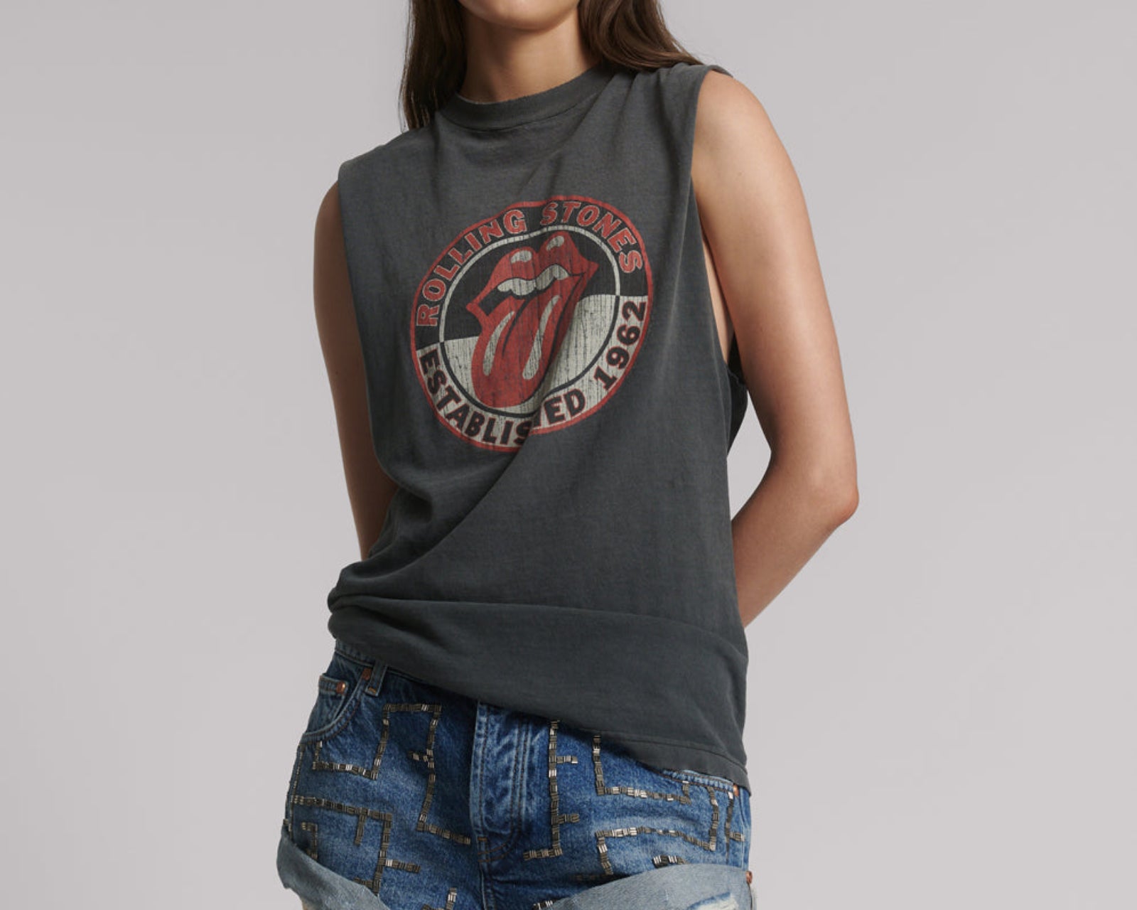 Bandits Low Waist Embellished Denim Shorts - Blue Thunder