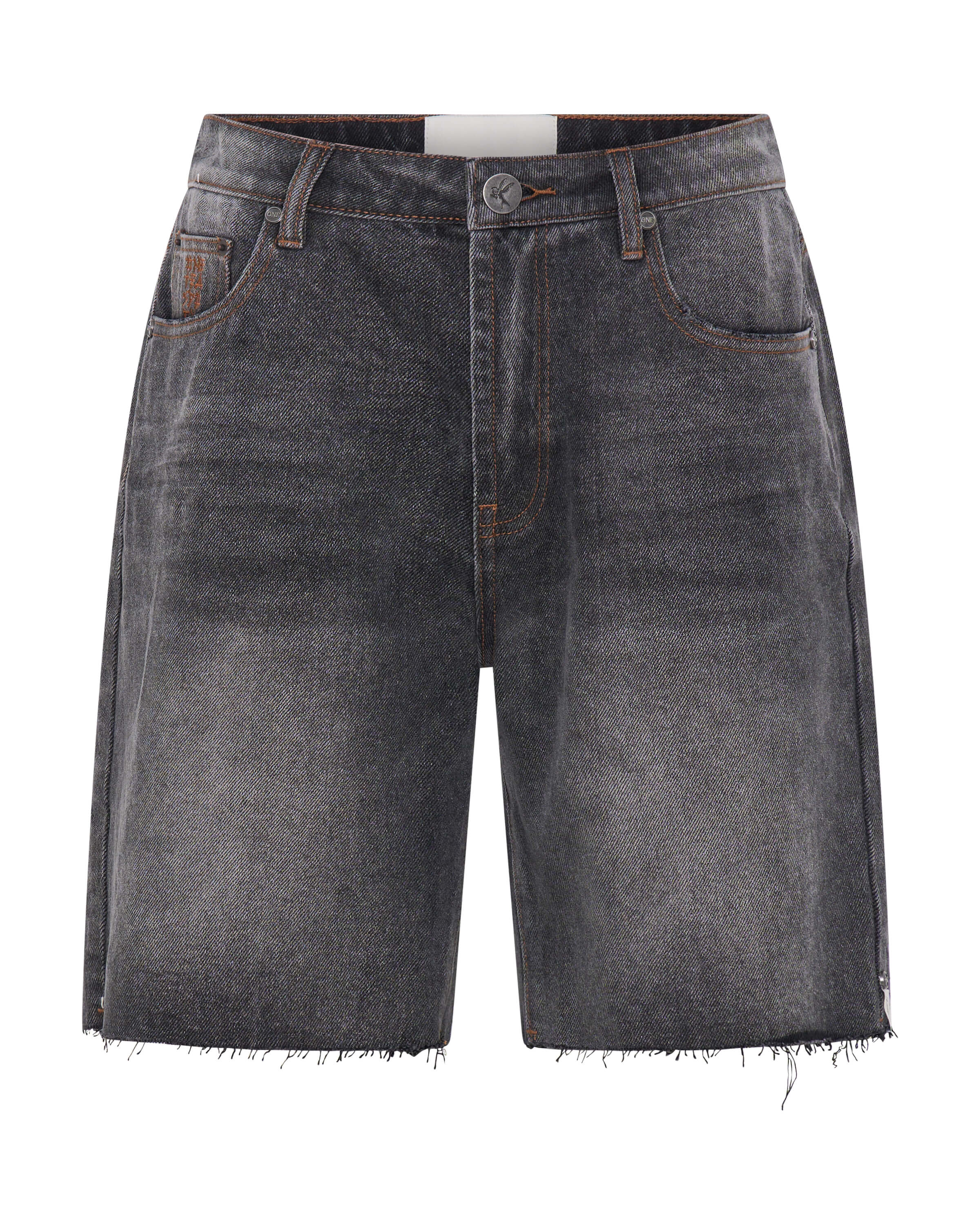 【DISCERNMENT】Steel black bermuda denim jeans Broken denim shorts - Women | MANGO OUTLET USA