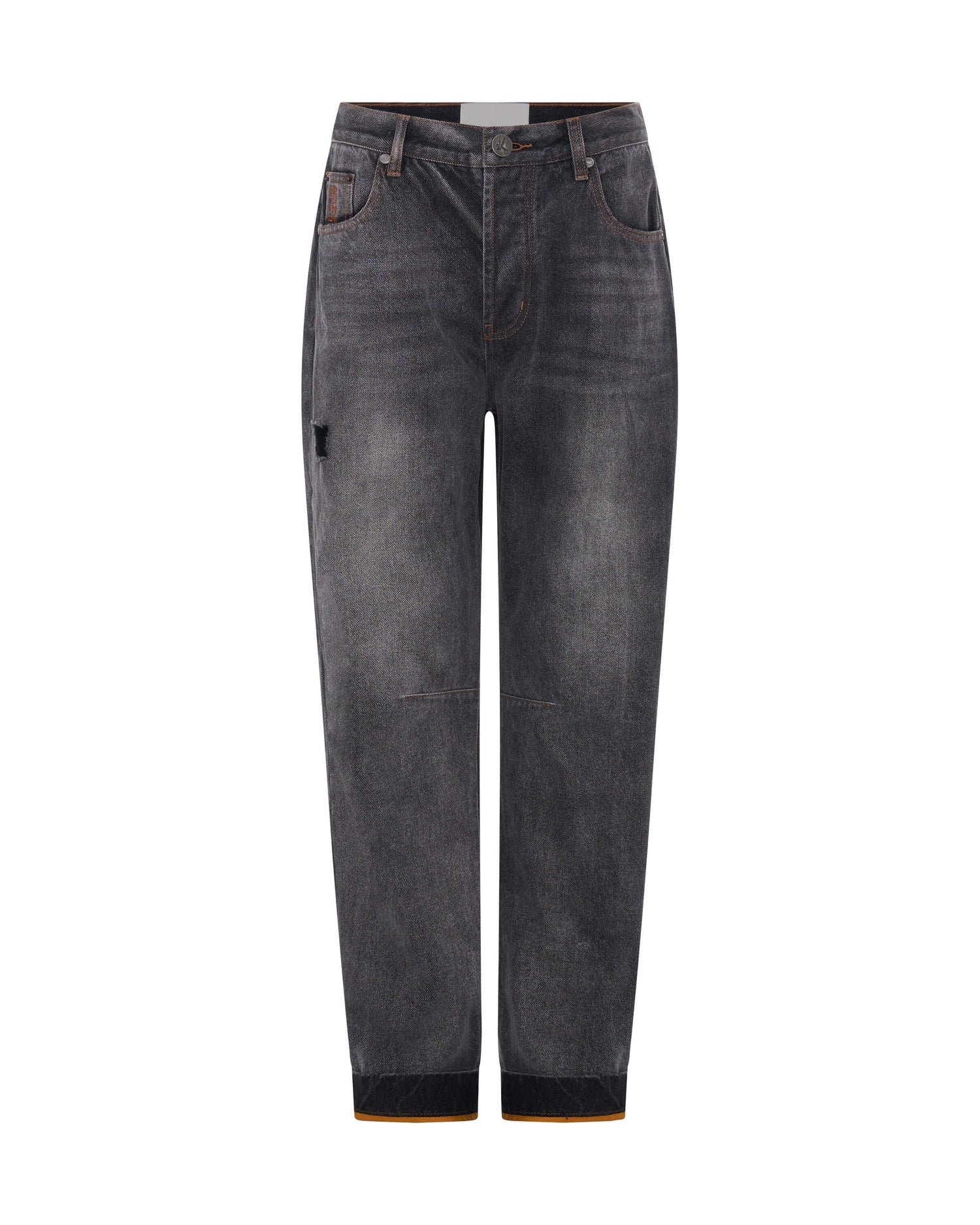 Bandits Low Waist Boyfriend Denim Jeans - Worn Black