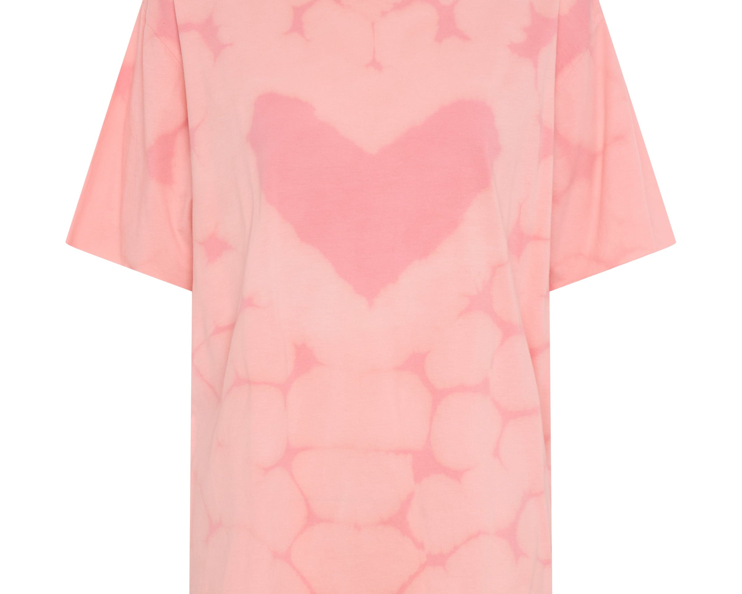 Love Sweat Tie Dye Boyfriend Tee - Pale Pink