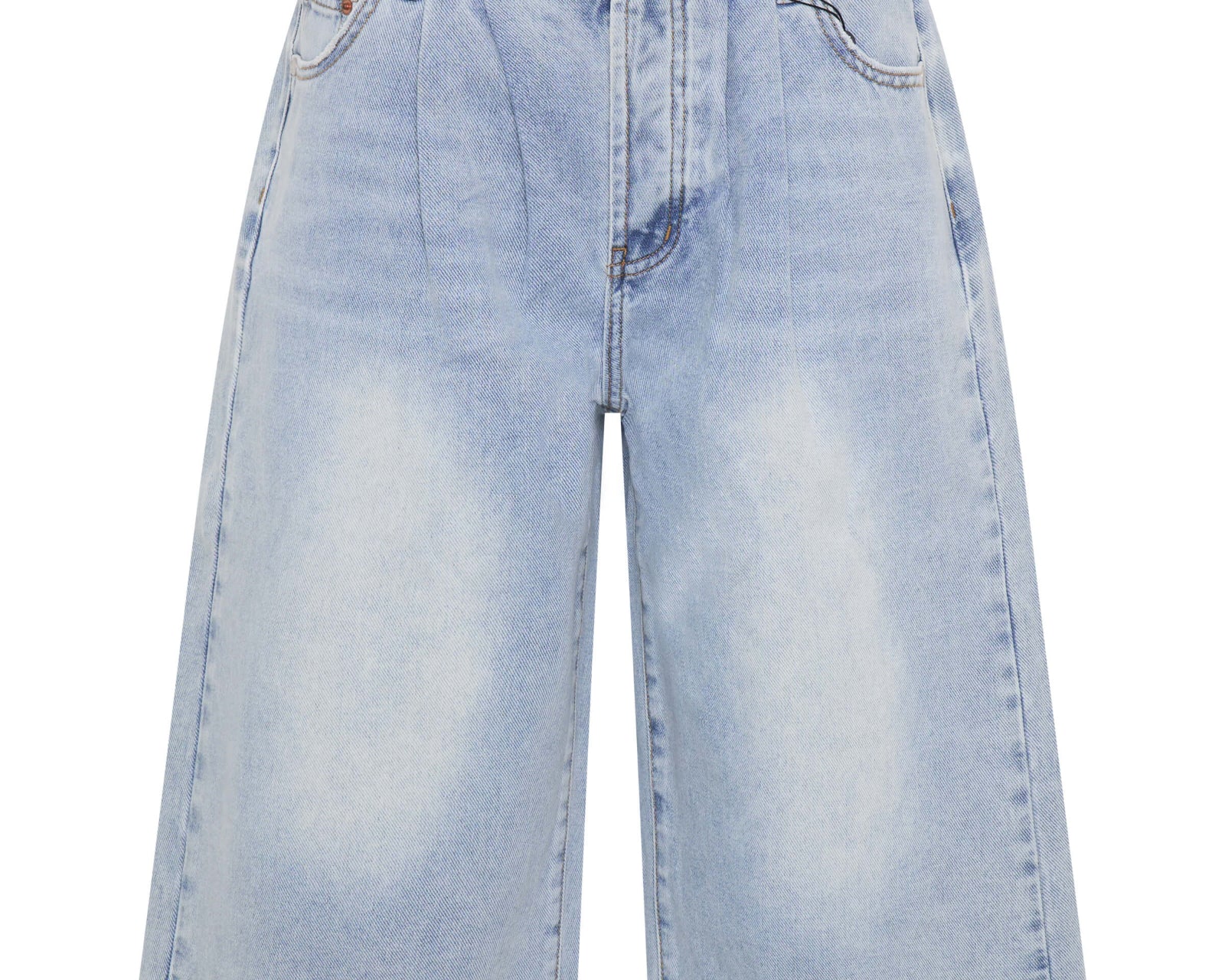 Beastie Low Waist Wide Leg Denim Jorts