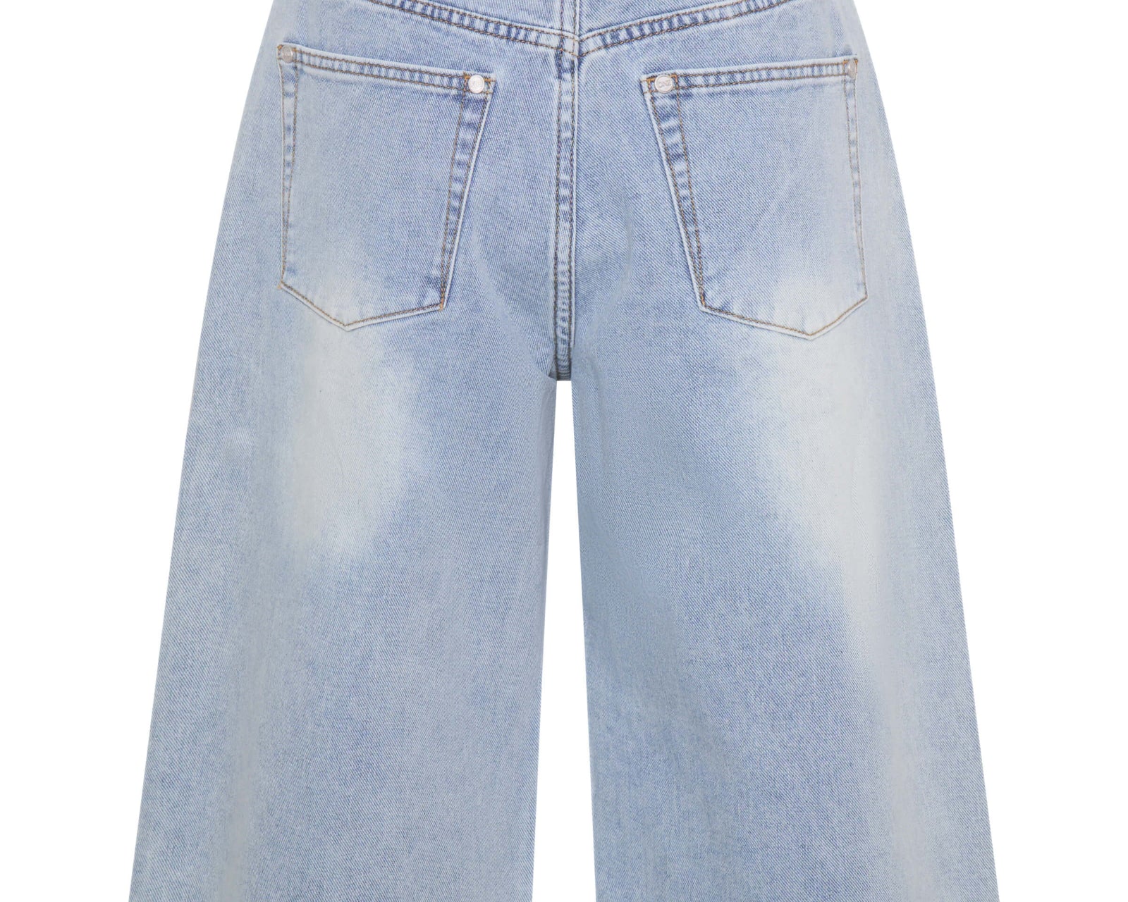 Beastie Low Waist Wide Leg Denim Jorts