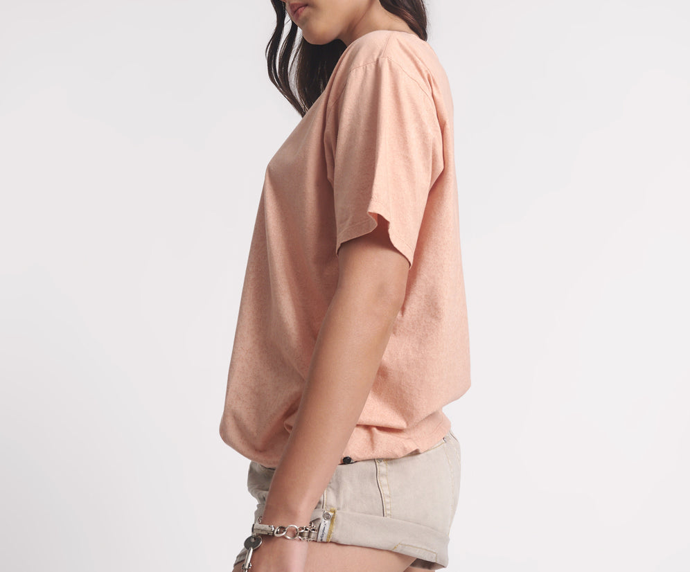 Mad Love Boyfriend Tee - Peach