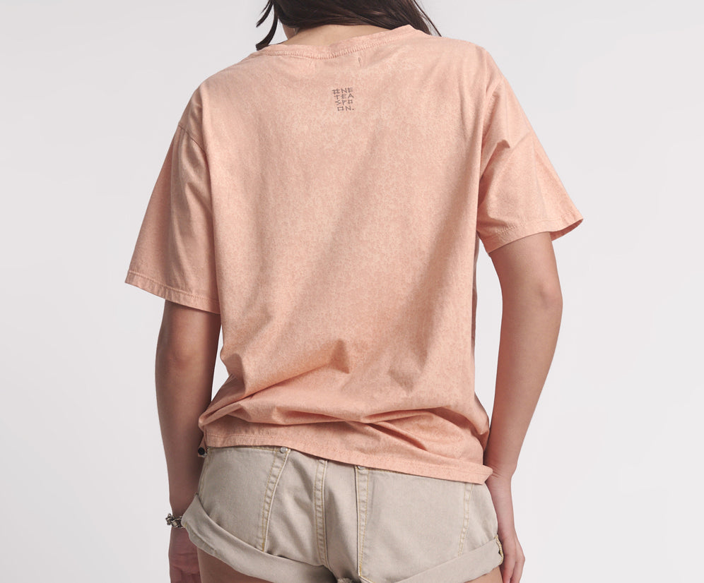 Mad Love Boyfriend Tee - Peach