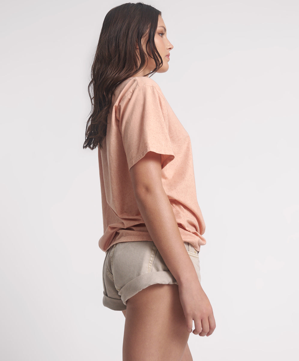 Mad Love Boyfriend Tee - Peach
