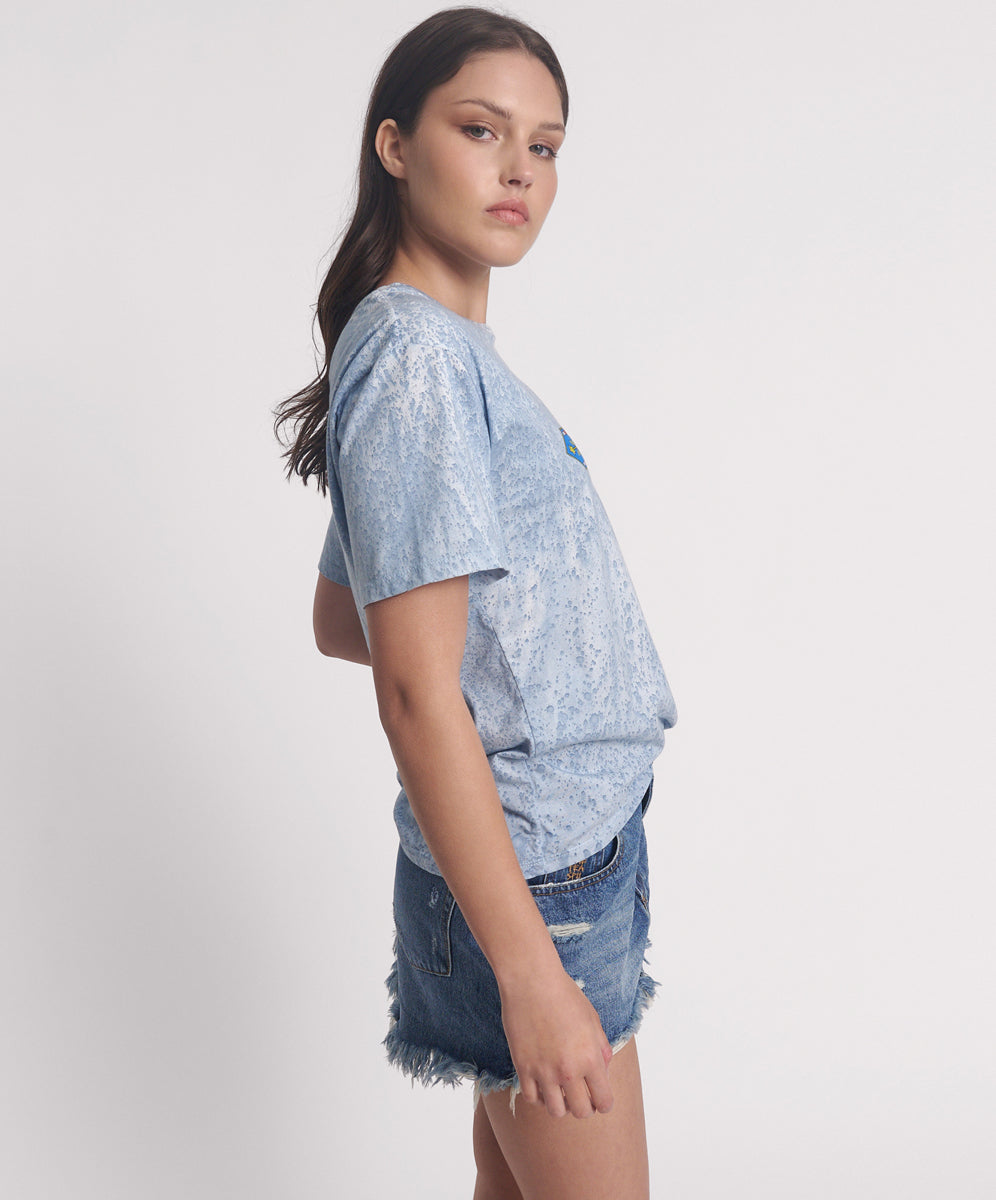 Mad Love Boyfriend Tee - Raindrop Blue