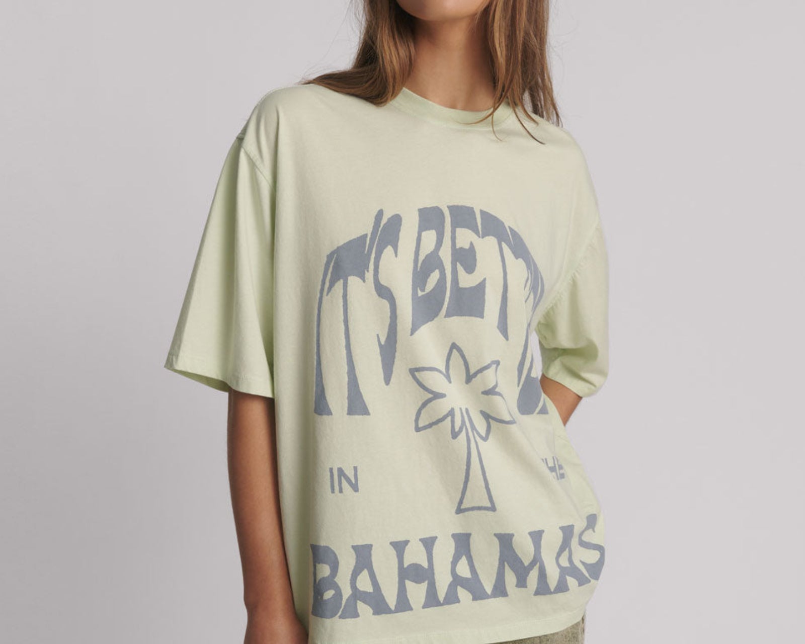 Its Better In The Bahamas Kobe Tee - Green Mist