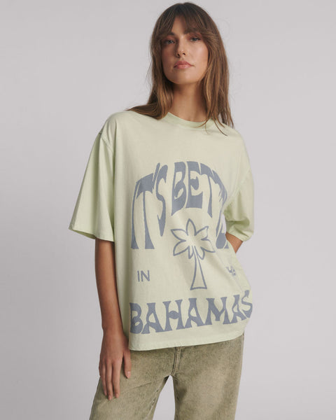 Its Better In The Bahamas Kobe Tee - Green Mist | One Teaspoon USA