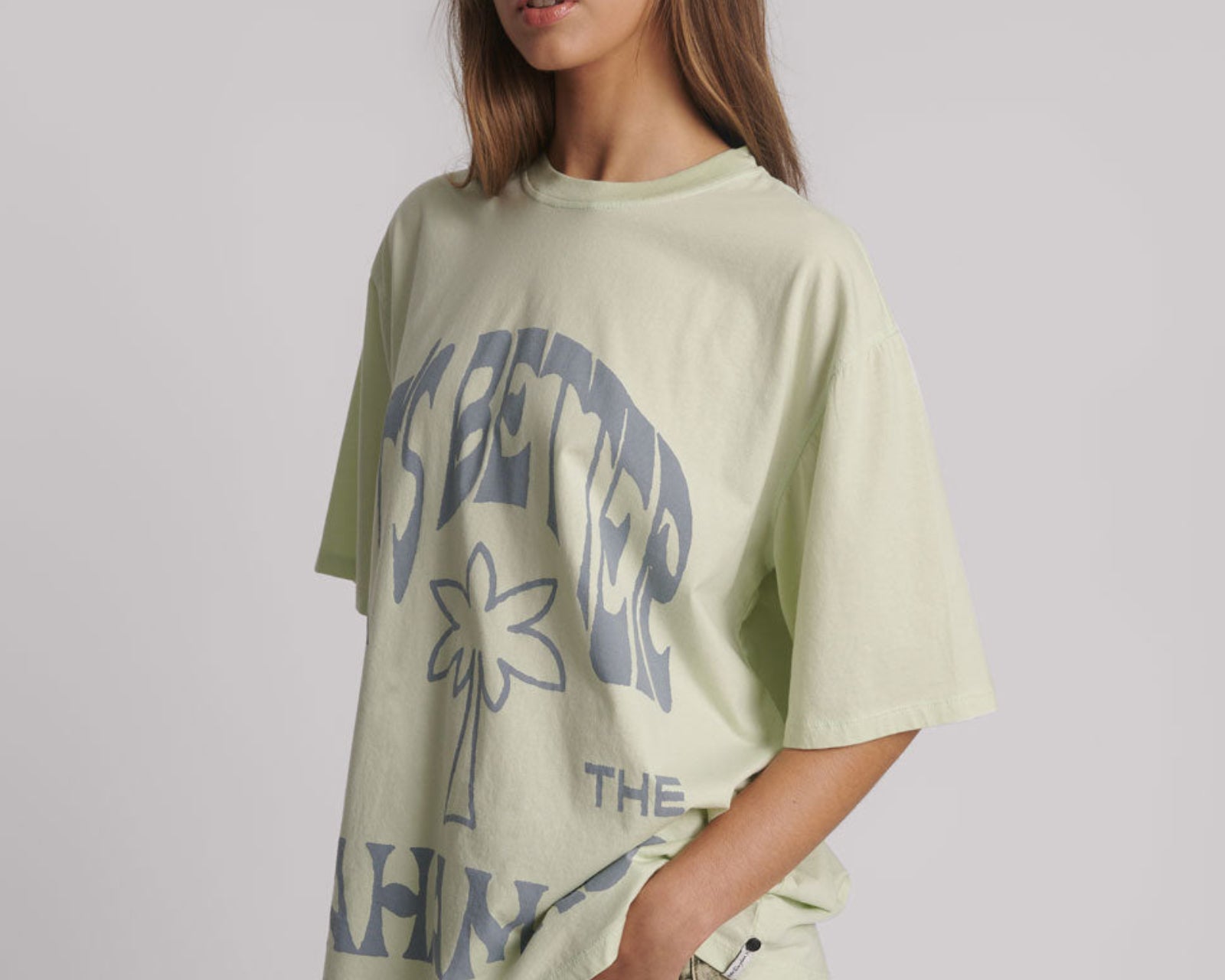 Its Better In The Bahamas Kobe Tee - Green Mist