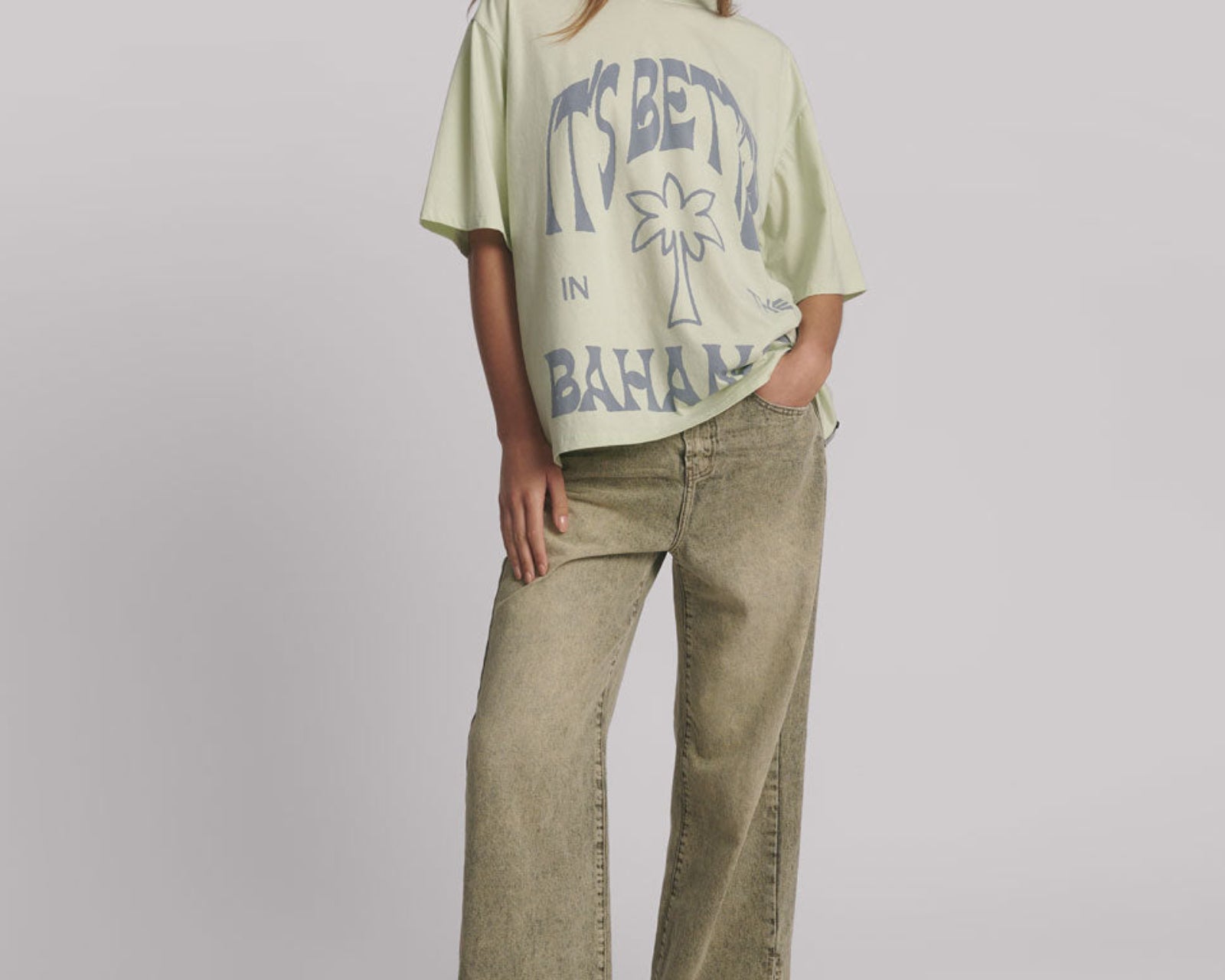 Its Better In The Bahamas Kobe Tee - Green Mist