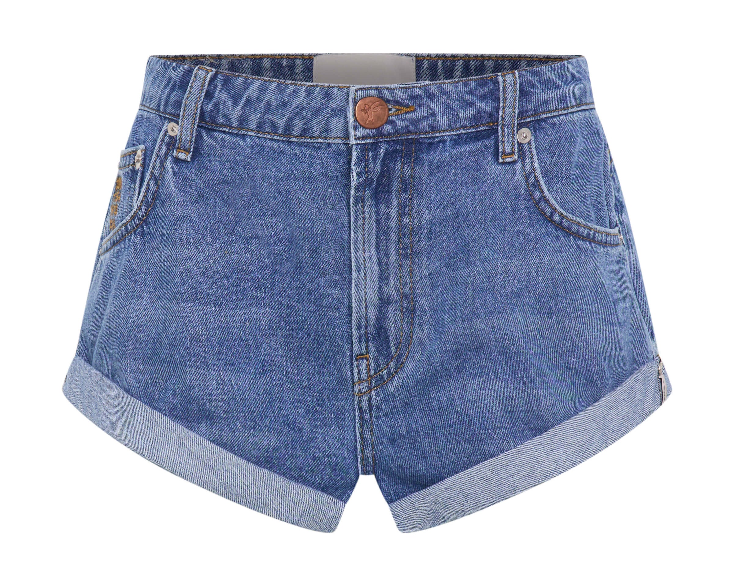 Blue Estate Bandit Low Waist Denim Shorts - Blue Estate