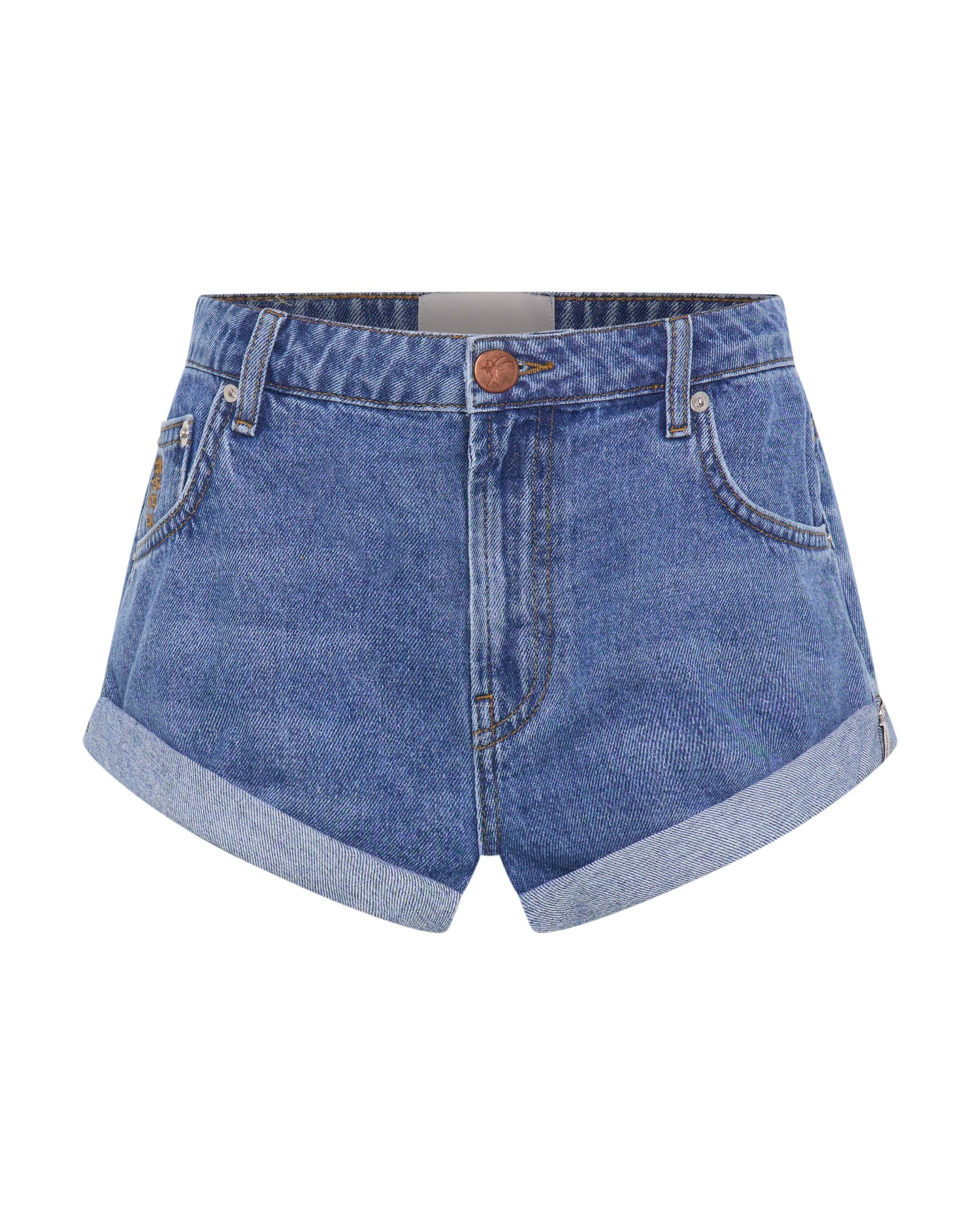 Blue Estate Bandit Low Waist Denim Shorts - Blue Estate