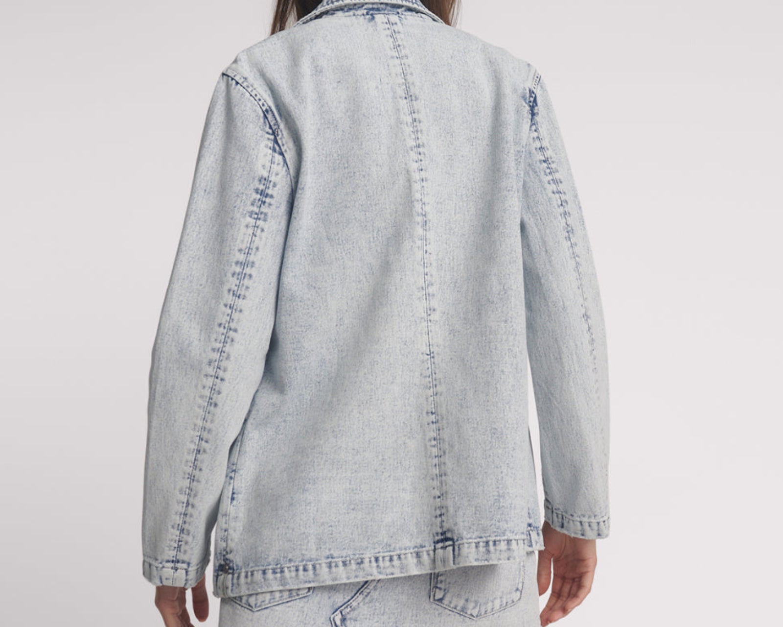 Boyfriend Denim Blazer - Bahama Blue