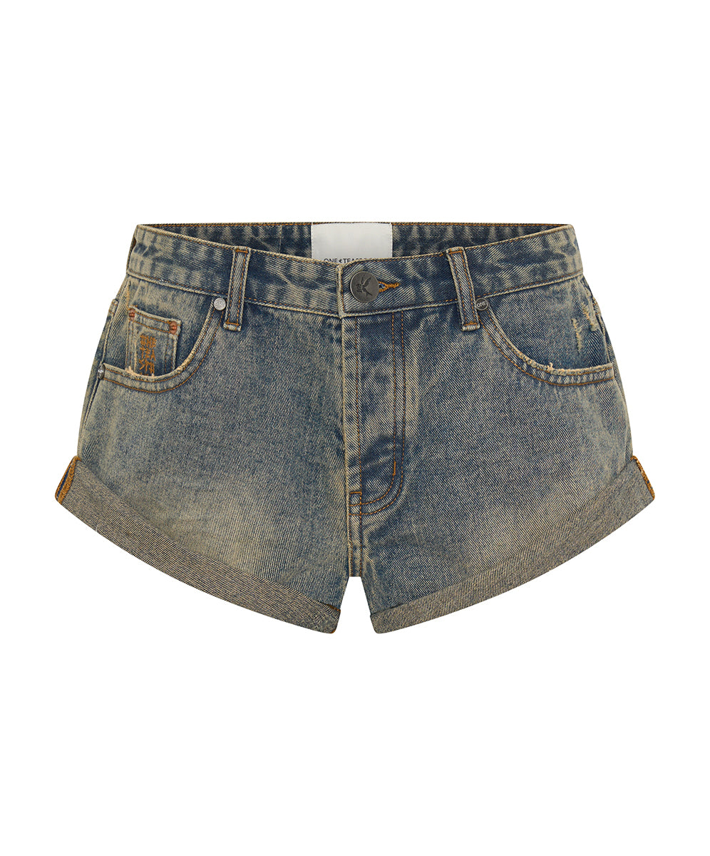 Bandits Low Waist Denim Shorts - Old Blue | One Teaspoon USA