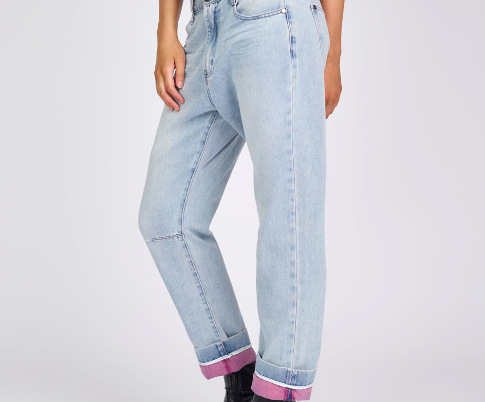 Bandits Low Waist Boyfriend Denim Jeans - Cheeky Blue