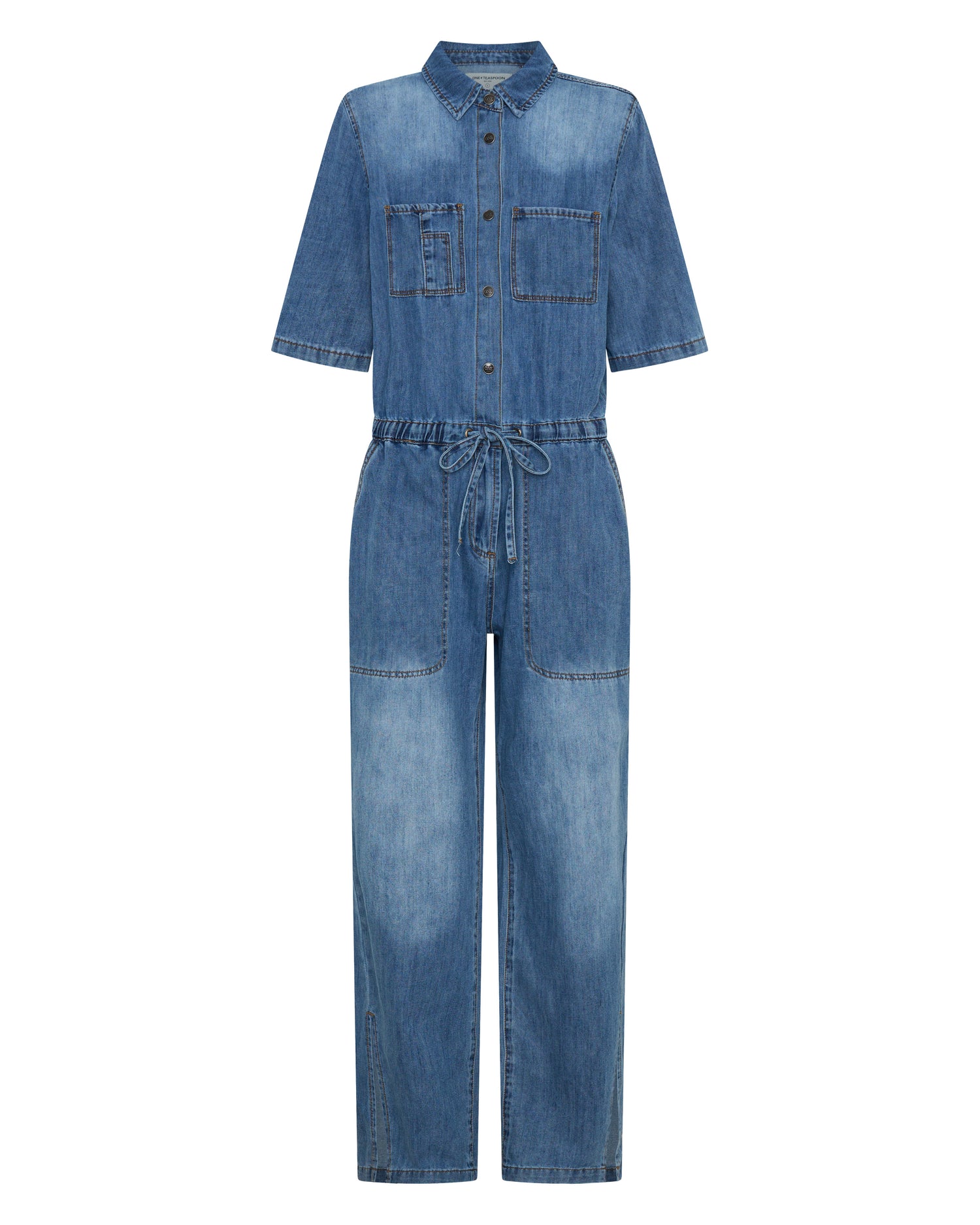 New Season Veronica Denim Jumpsuit - Westland Blue