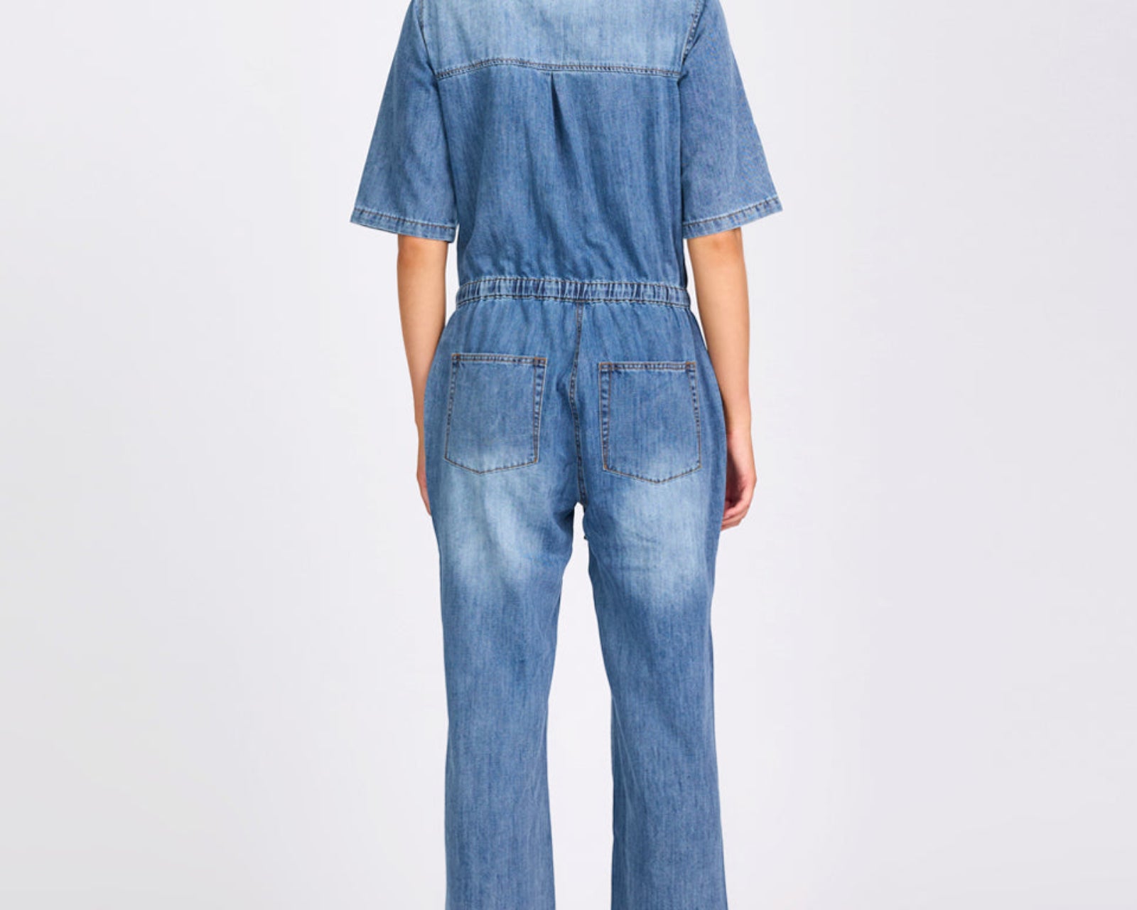 Veronica Denim Jumpsuit - Westland Blue