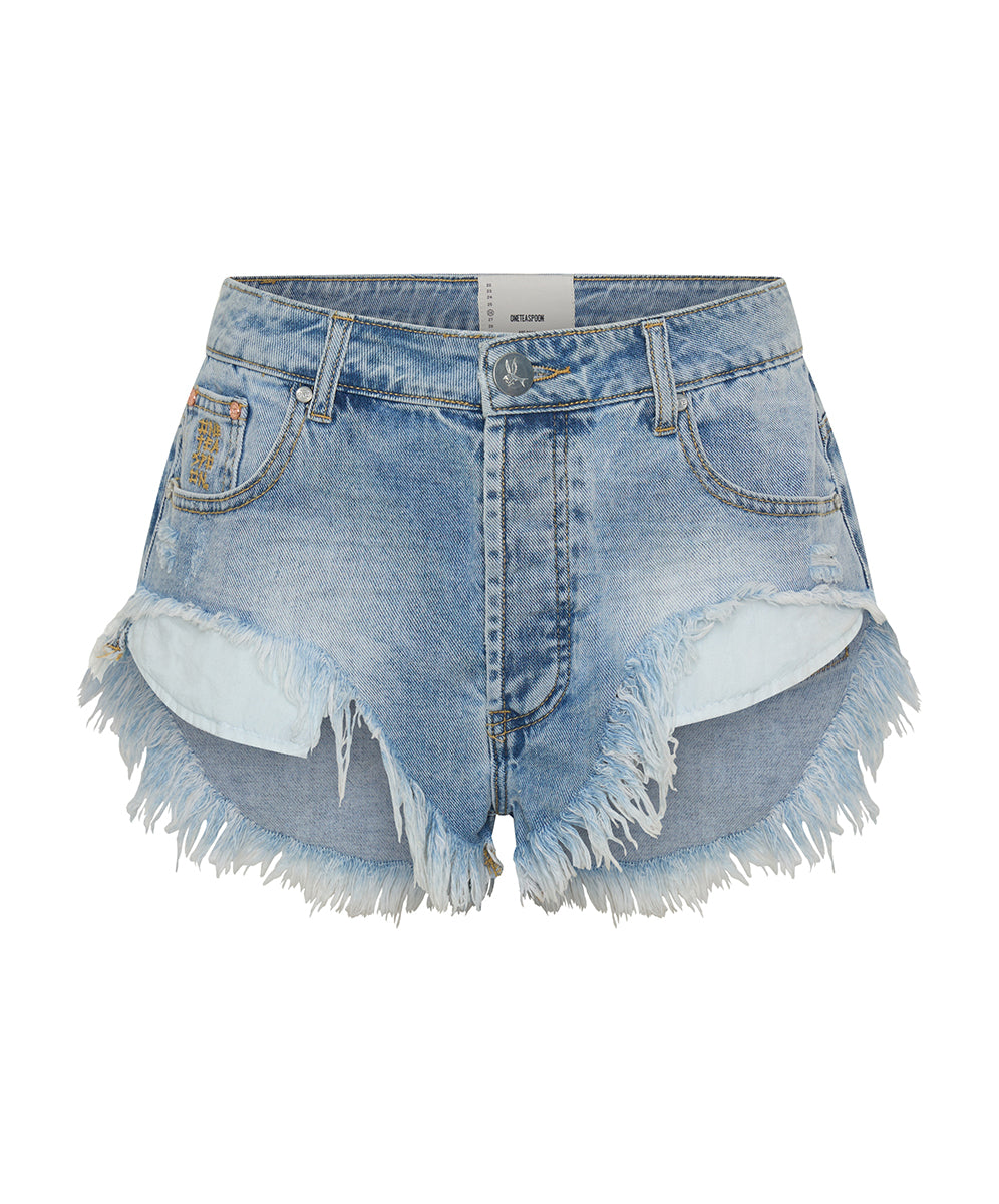 Rollers Low Waist Denim Shorts - Santa Cruz Blue | One