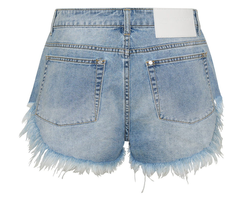 Rollers Low Waist Denim Shorts - Santa Cruz Blue