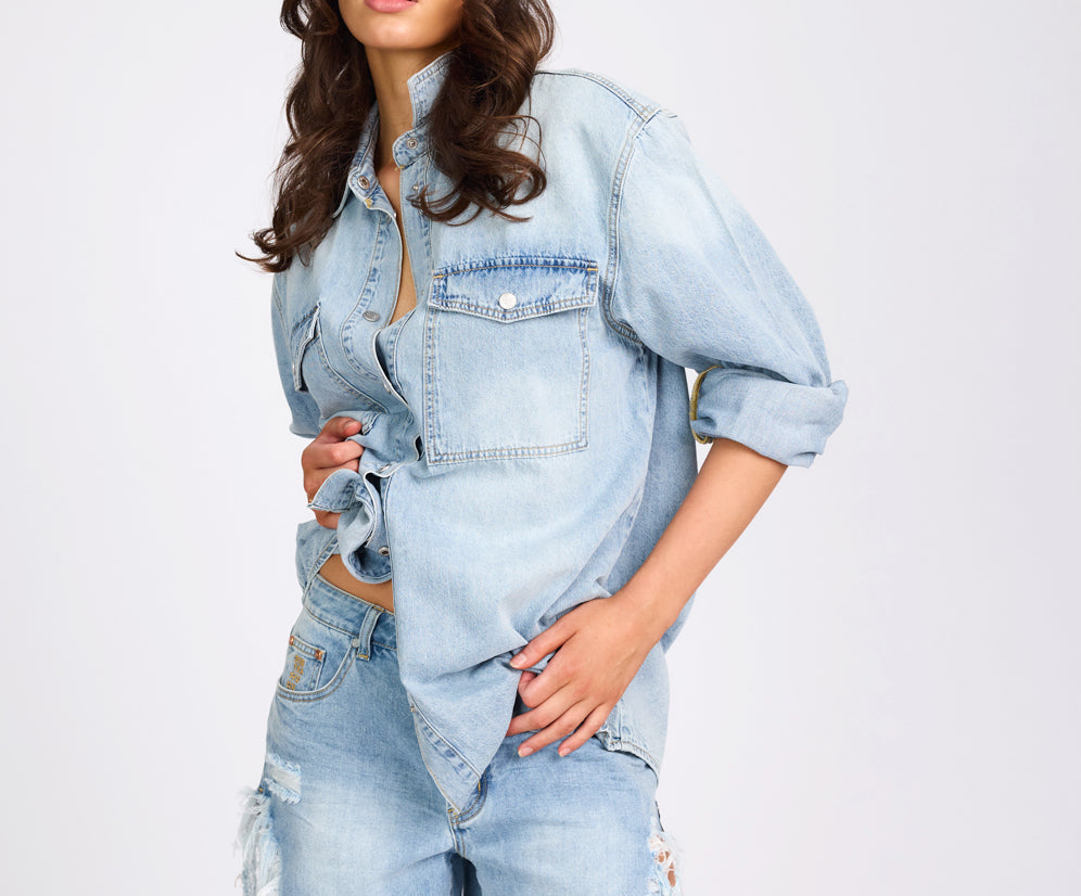 Essential Denim Shirt - Santa Cruz Blue