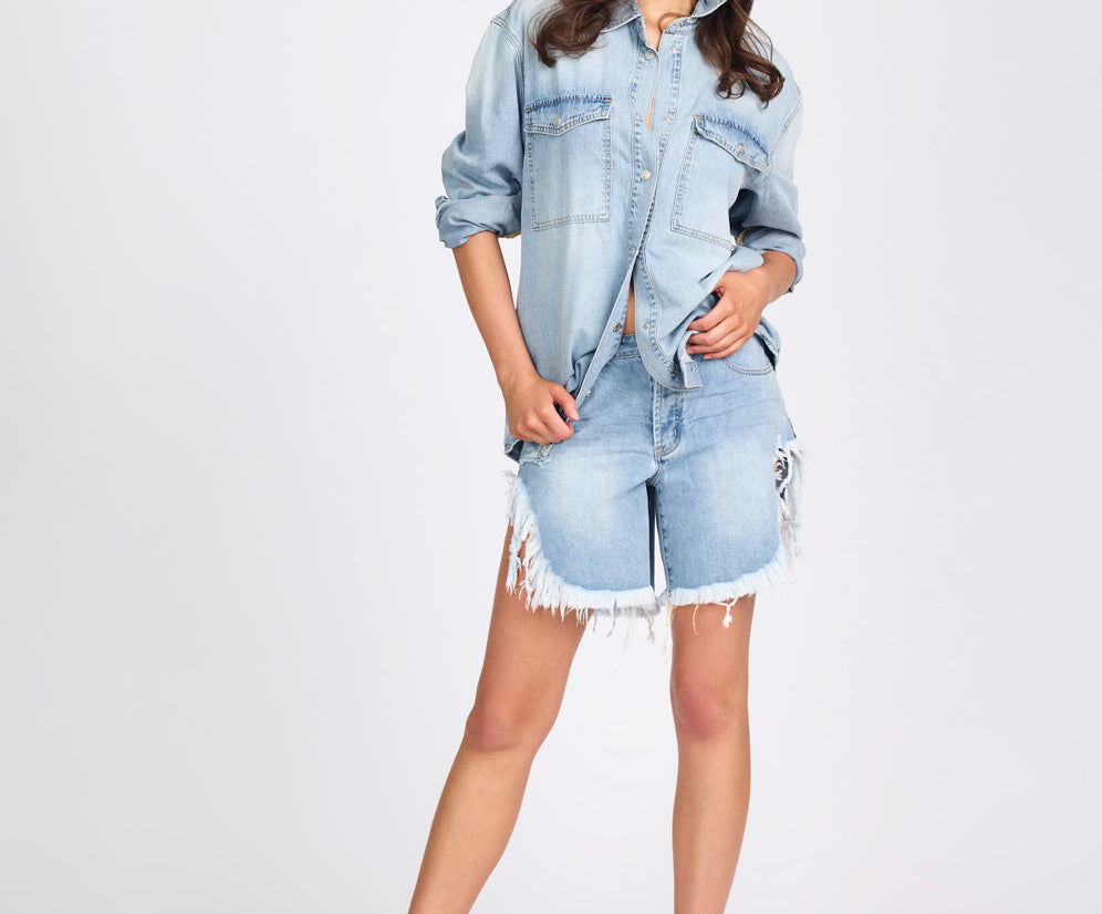 Essential Denim Shirt - Santa Cruz Blue