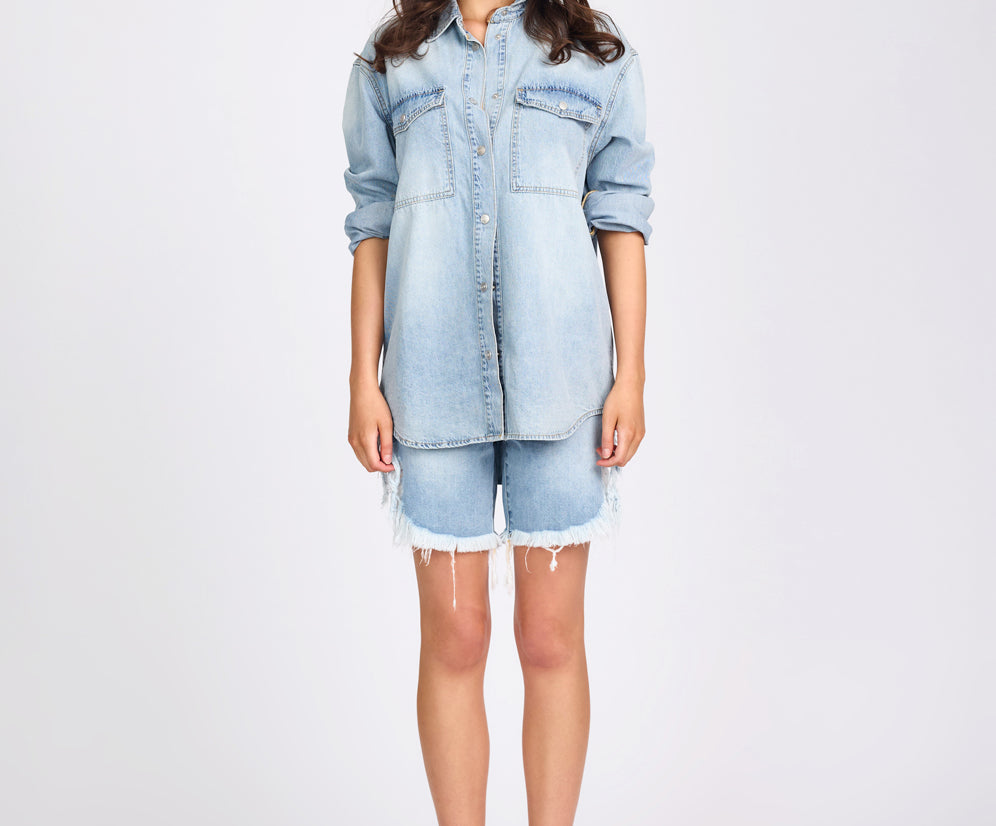 Essential Denim Shirt - Santa Cruz Blue