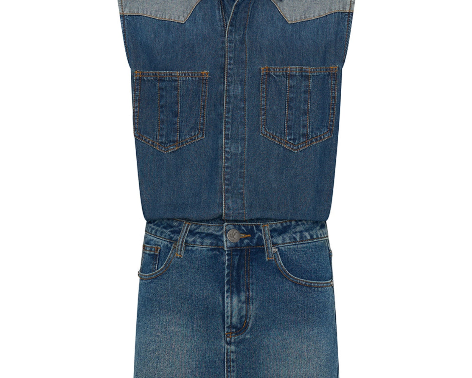 Sloane Mini Denim Dress - Phoenix Blue