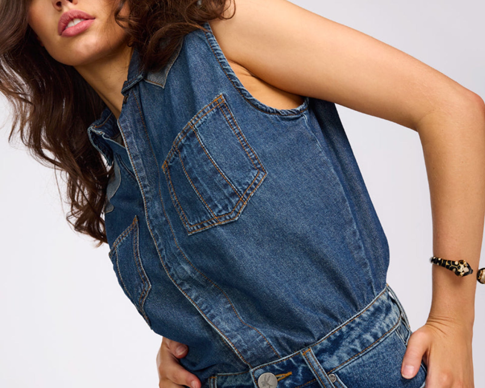 Sloane Mini Denim Dress - Phoenix Blue