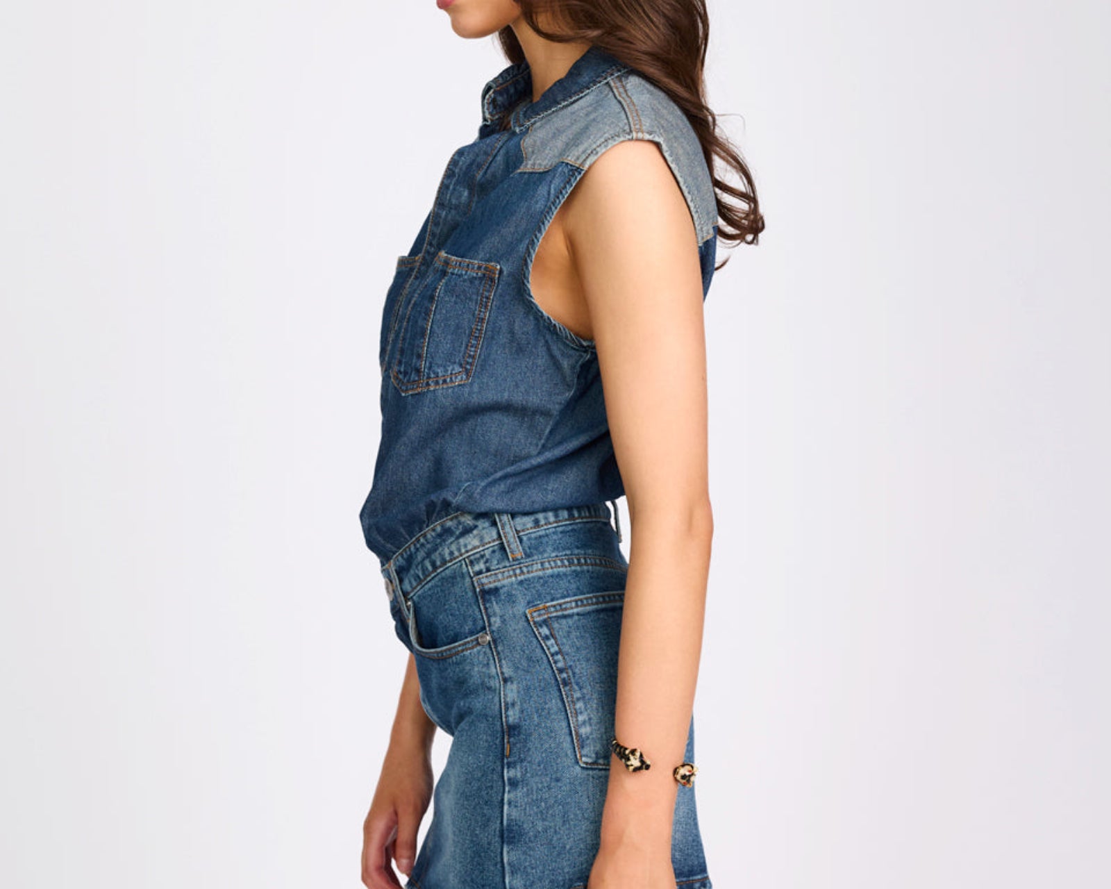 Sloane Mini Denim Dress - Phoenix Blue