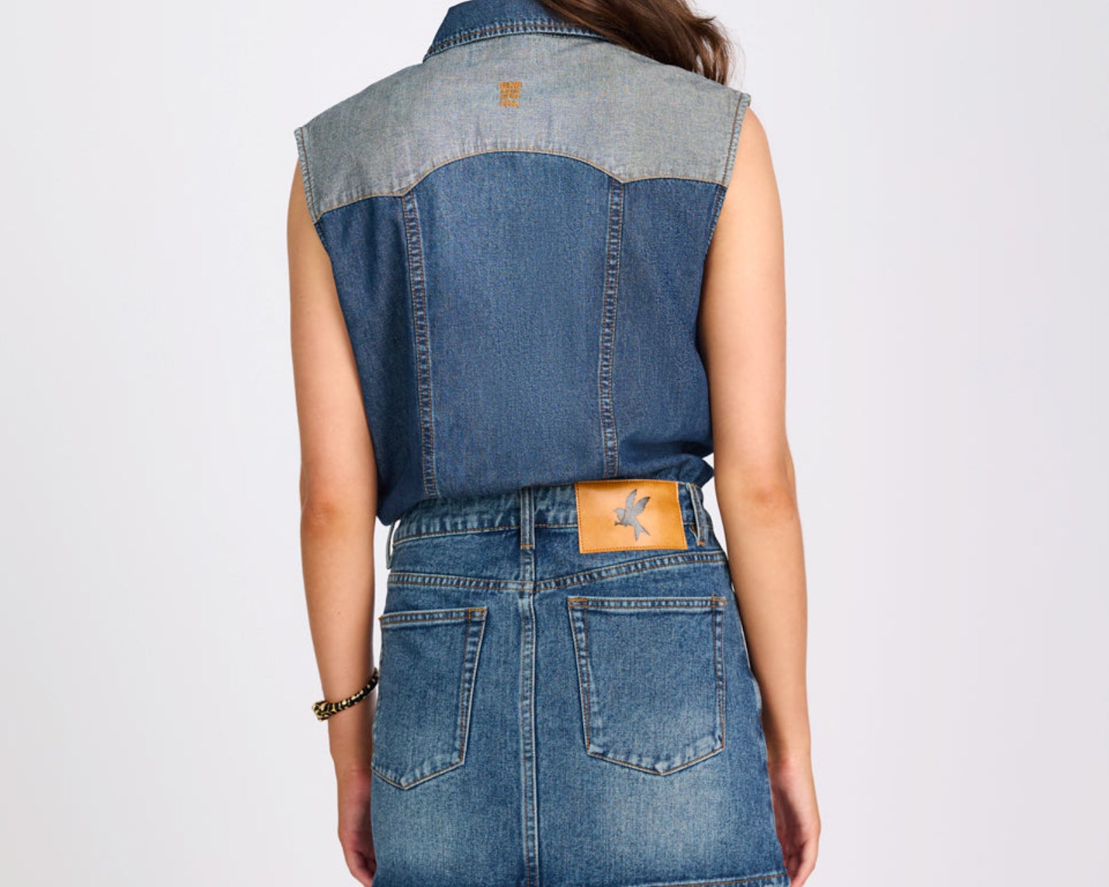 Sloane Mini Denim Dress - Phoenix Blue
