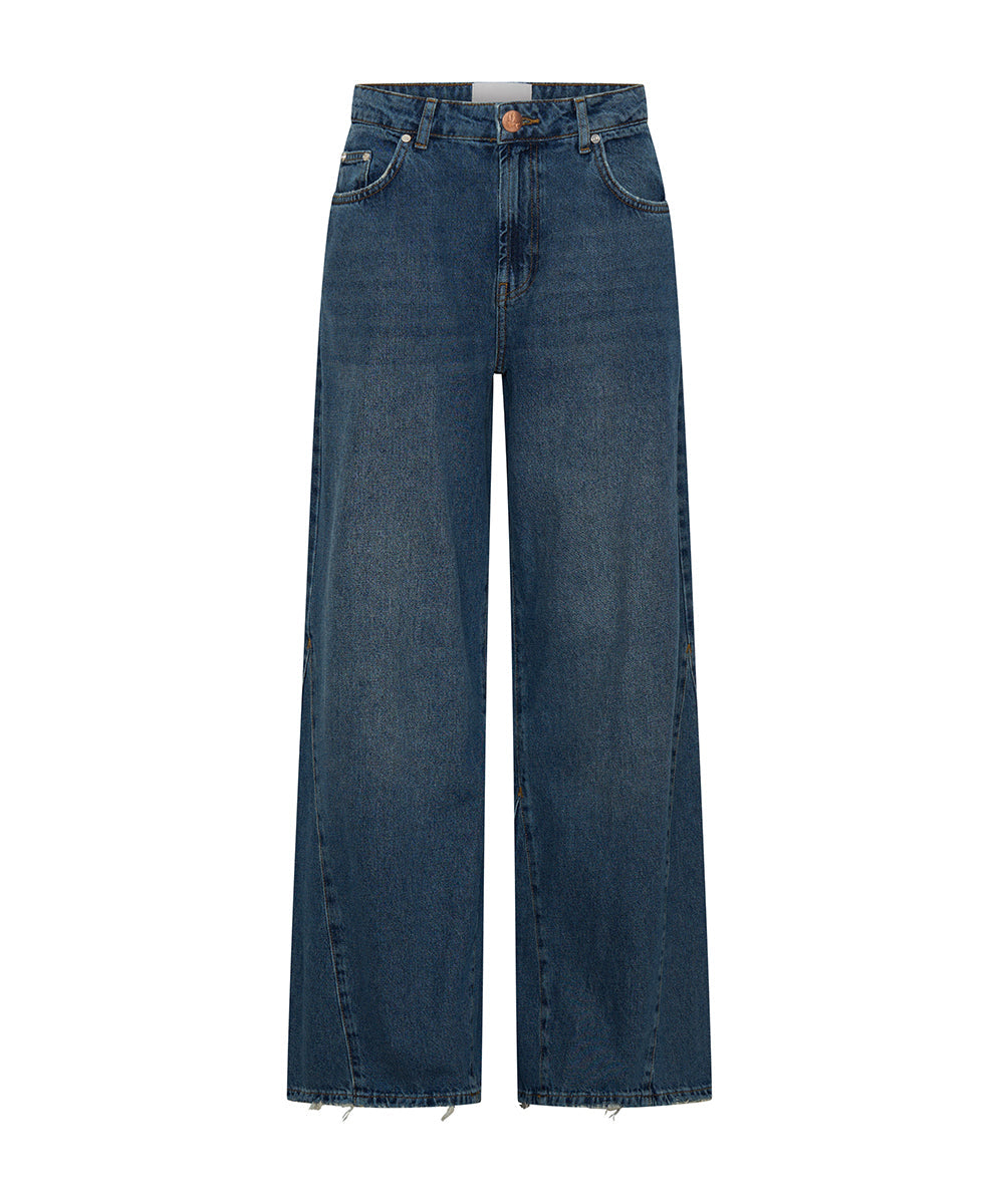 ワンティースプーン　BARREL MID WAIST DENIM JEAN Cruisers Mid Waist Bootcut Flare Denim Jeans - Colorado Blue