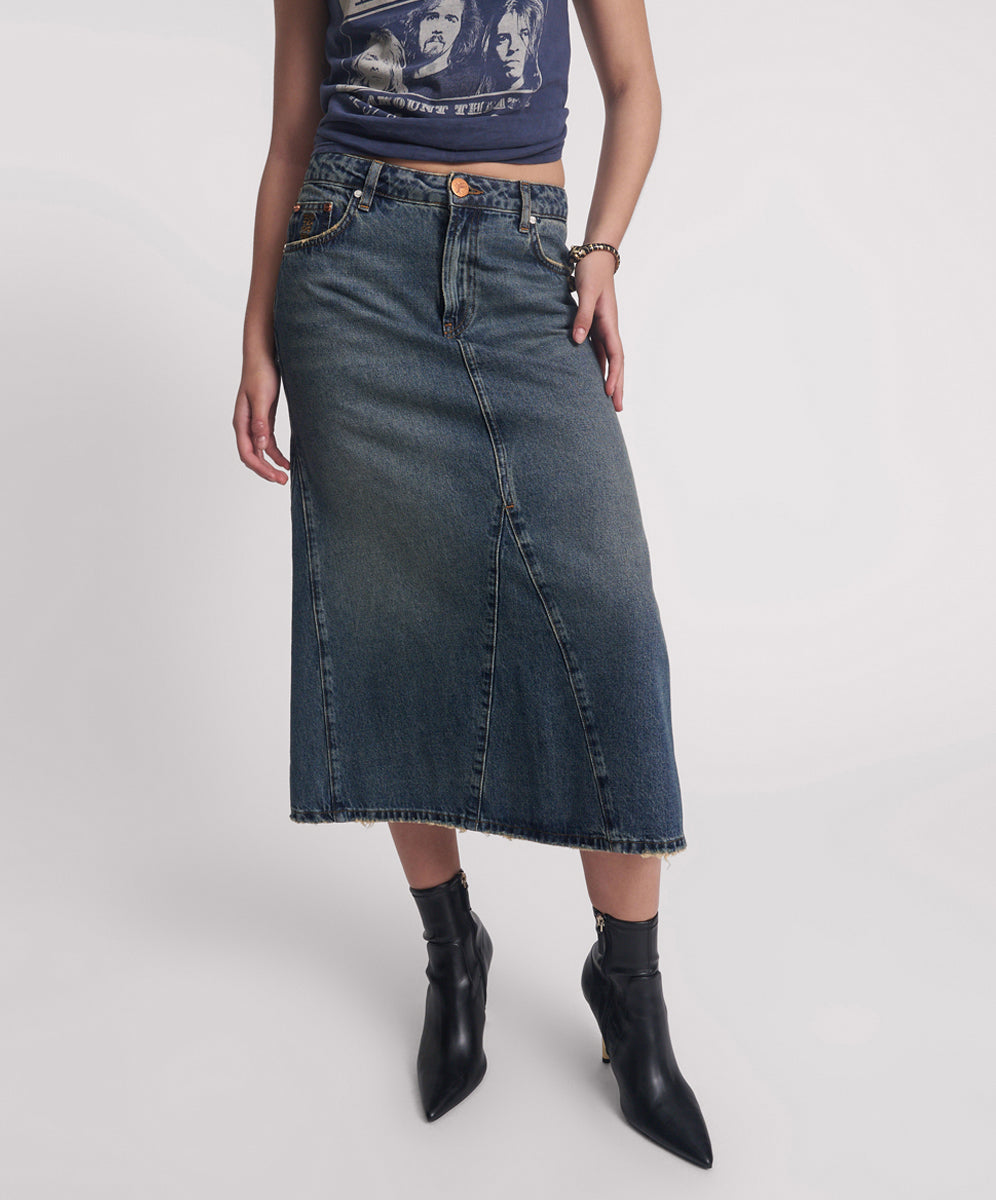 【THETOE】Olympia Denim Skirt Olympia Denim Skirt – THE TOÉ