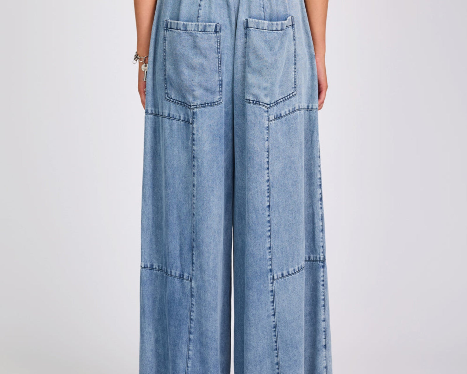 Marissa Tencel Palazzo Pants - Denim Blue