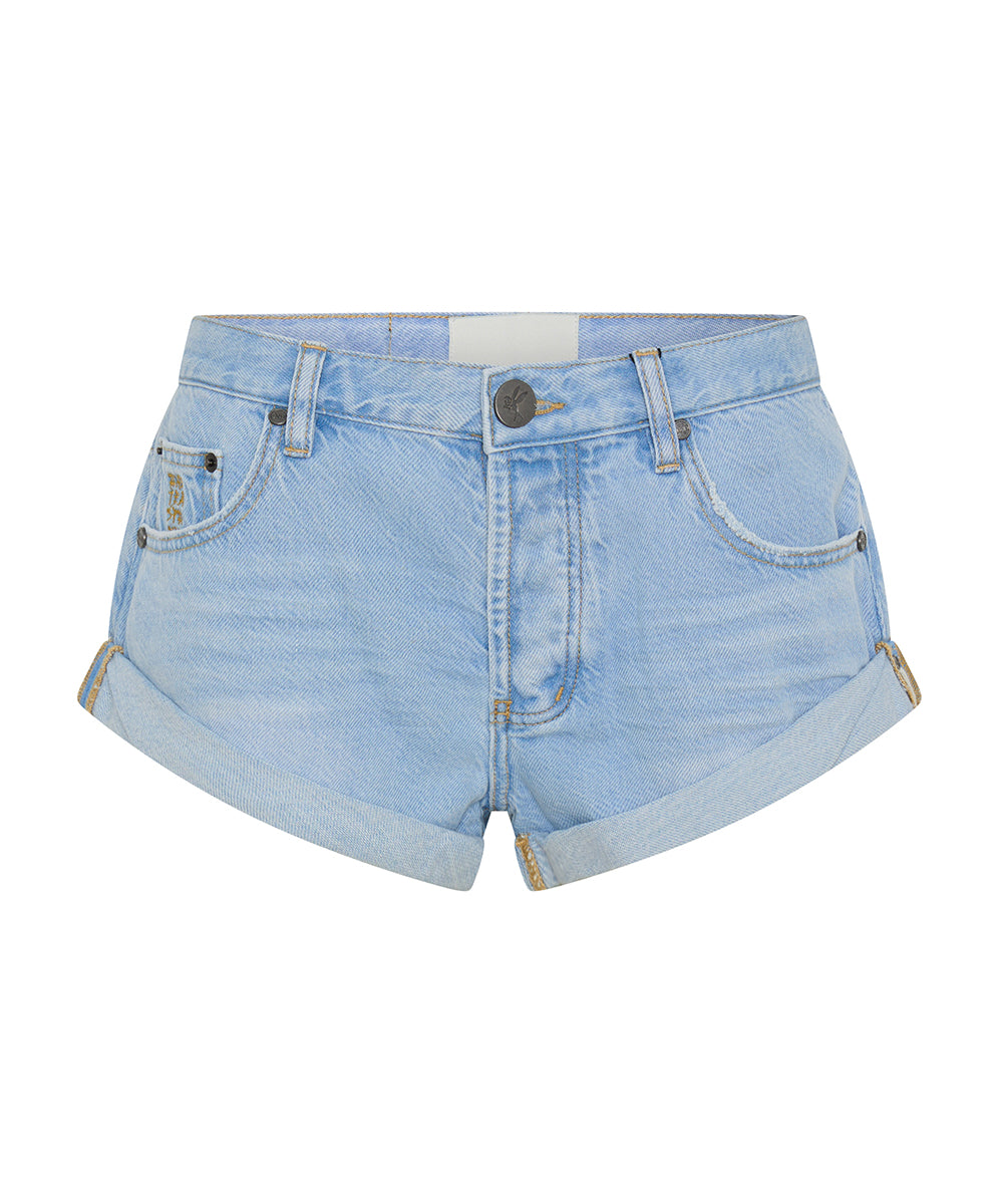 Bandits Low Waist Denim Shorts - Best Blue | One Teaspoon USA Bandits Low Waist Denim Shorts - Best Blue | One Teaspoon USA