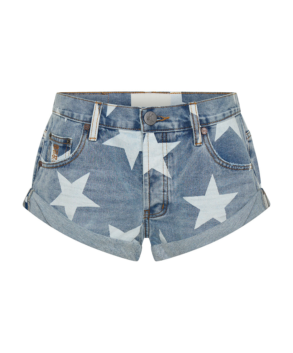 Bandits Low Waist Denim Shorts - Starwash Blue