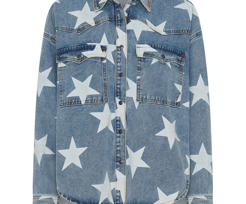 Daria Denim Shacket - Starwash