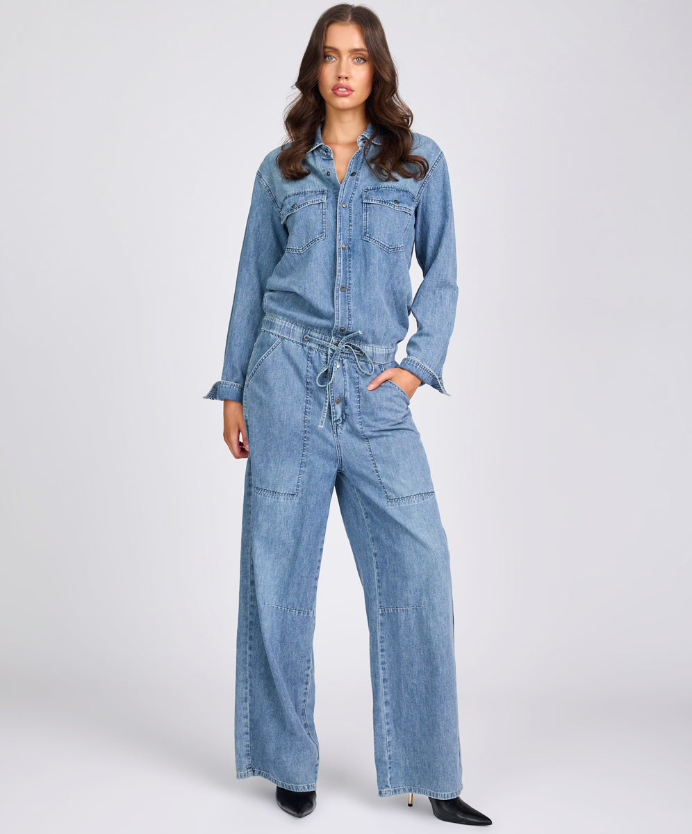 andmary ♡ Heart hip denim allinone Marilyn Straight Jeans In Plus Size With High Rise And 31