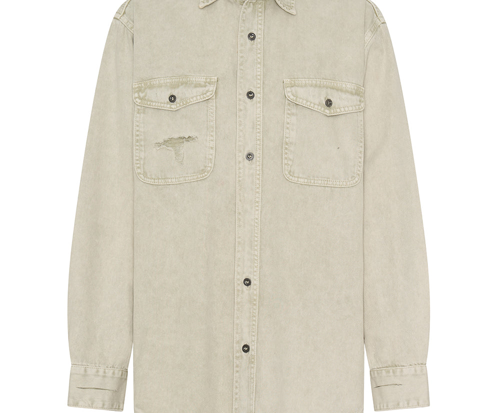 Everyday Denim Shirt - Antique White