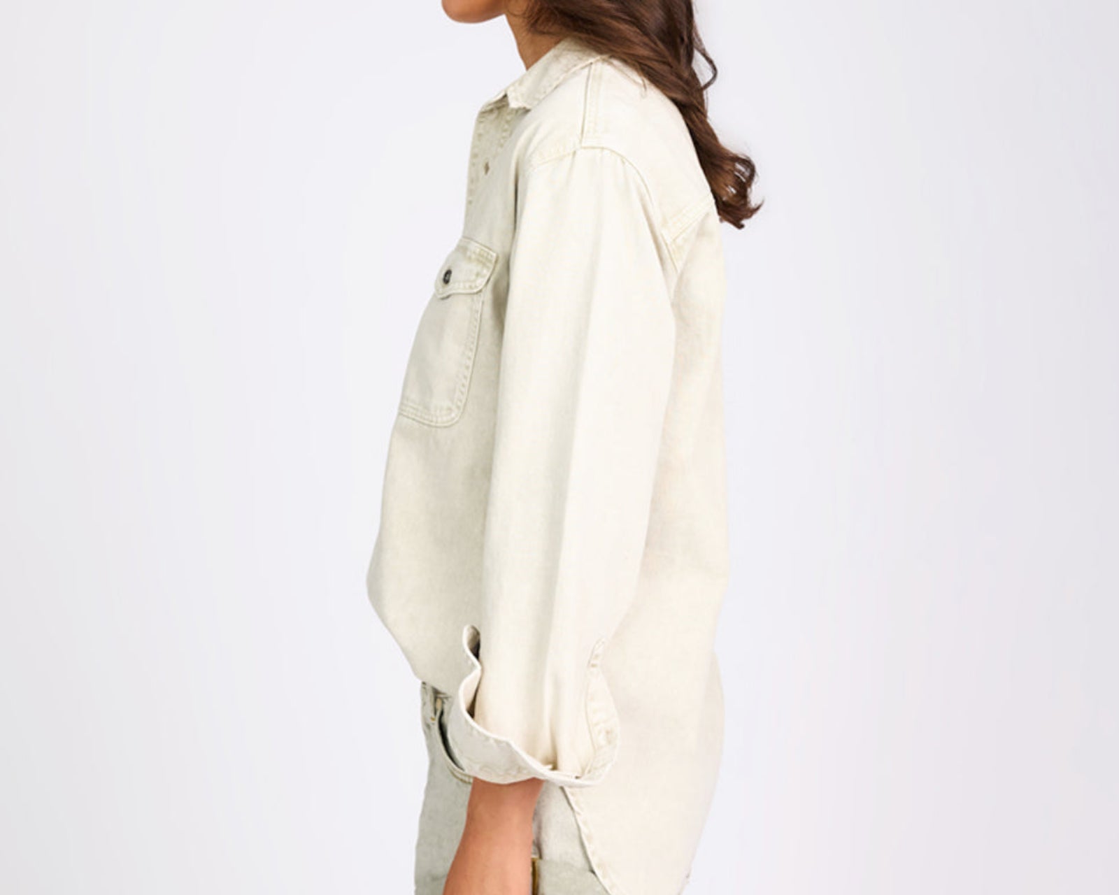 Everyday Denim Shirt - Antique White