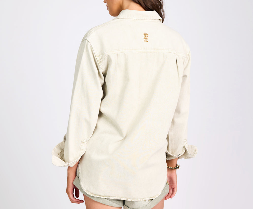 Everyday Denim Shirt - Antique White