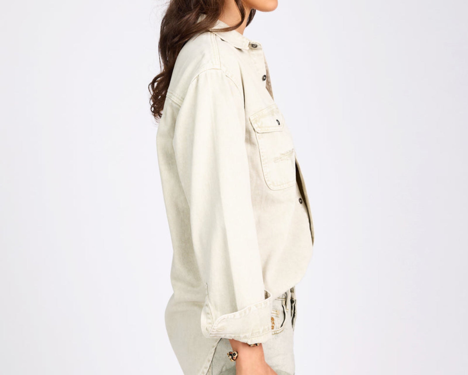 Everyday Denim Shirt - Antique White