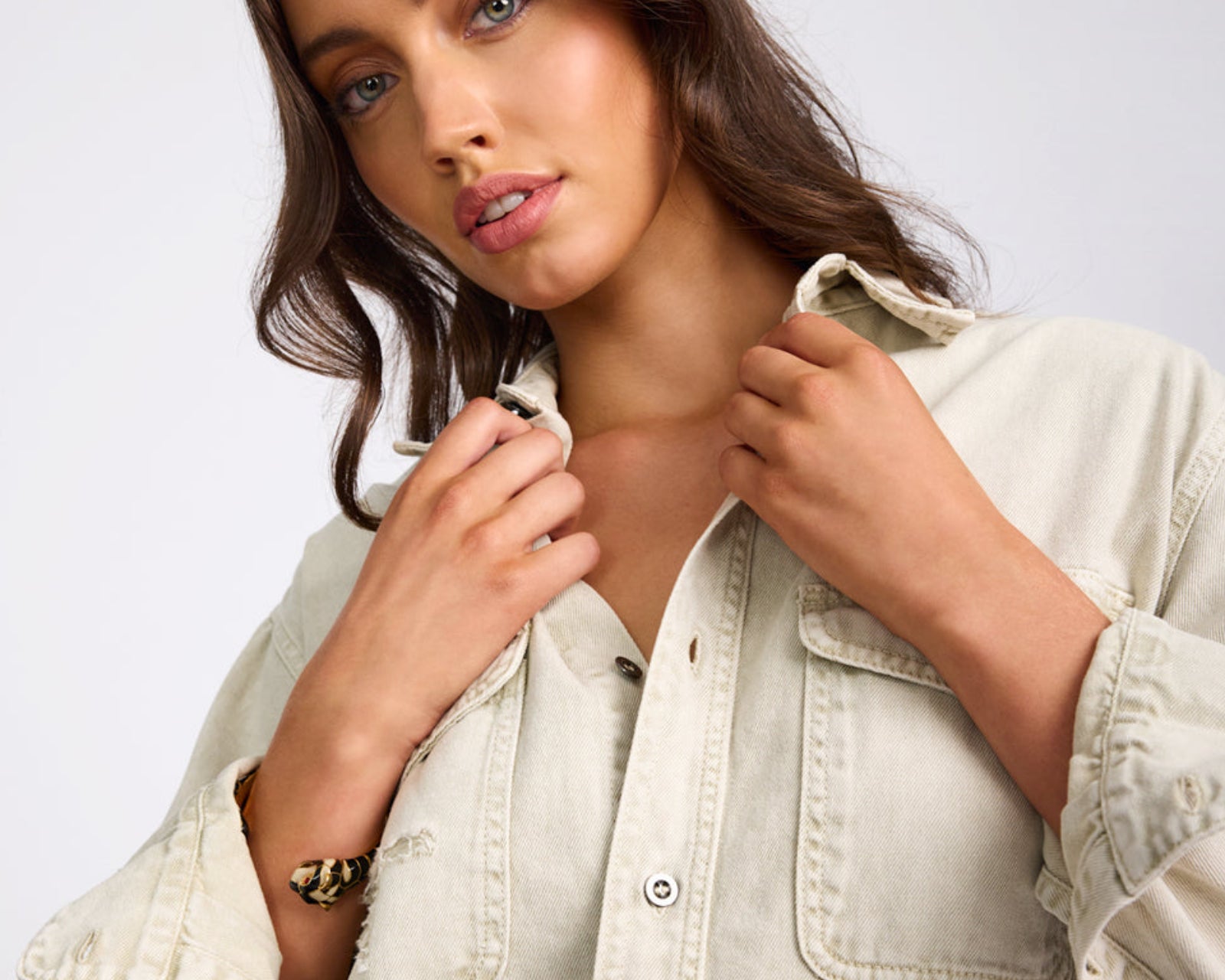 Everyday Denim Shirt - Antique White