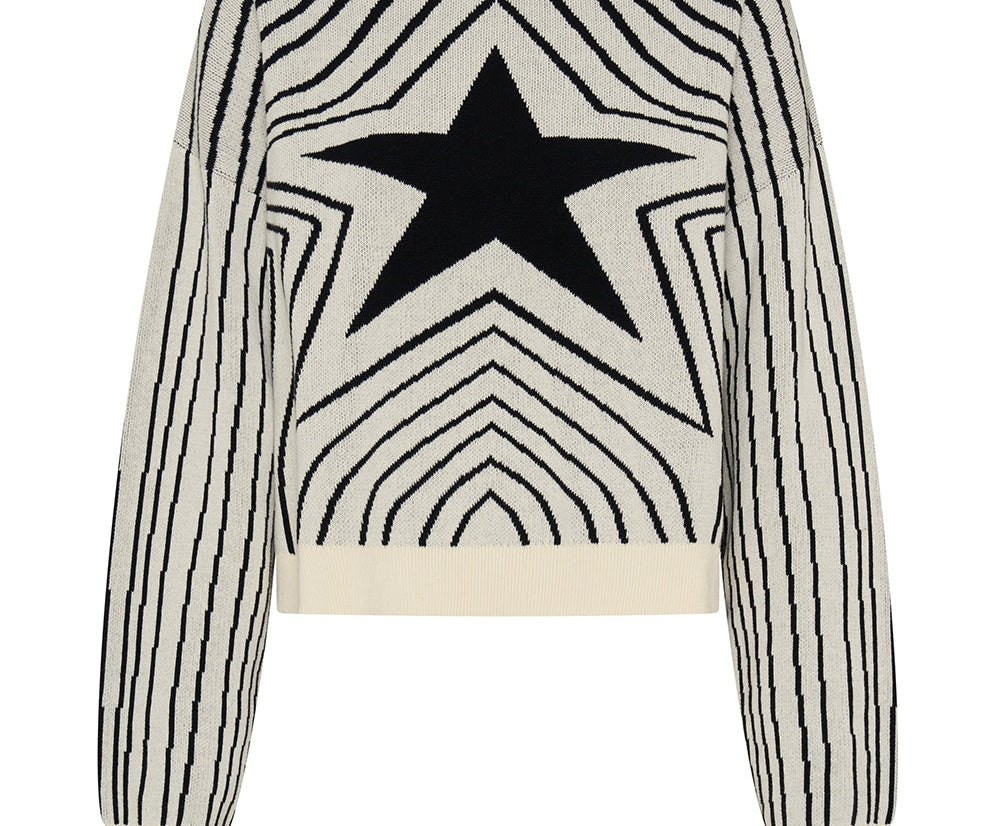 Star Gazing Knitted Sweater - Mono Print