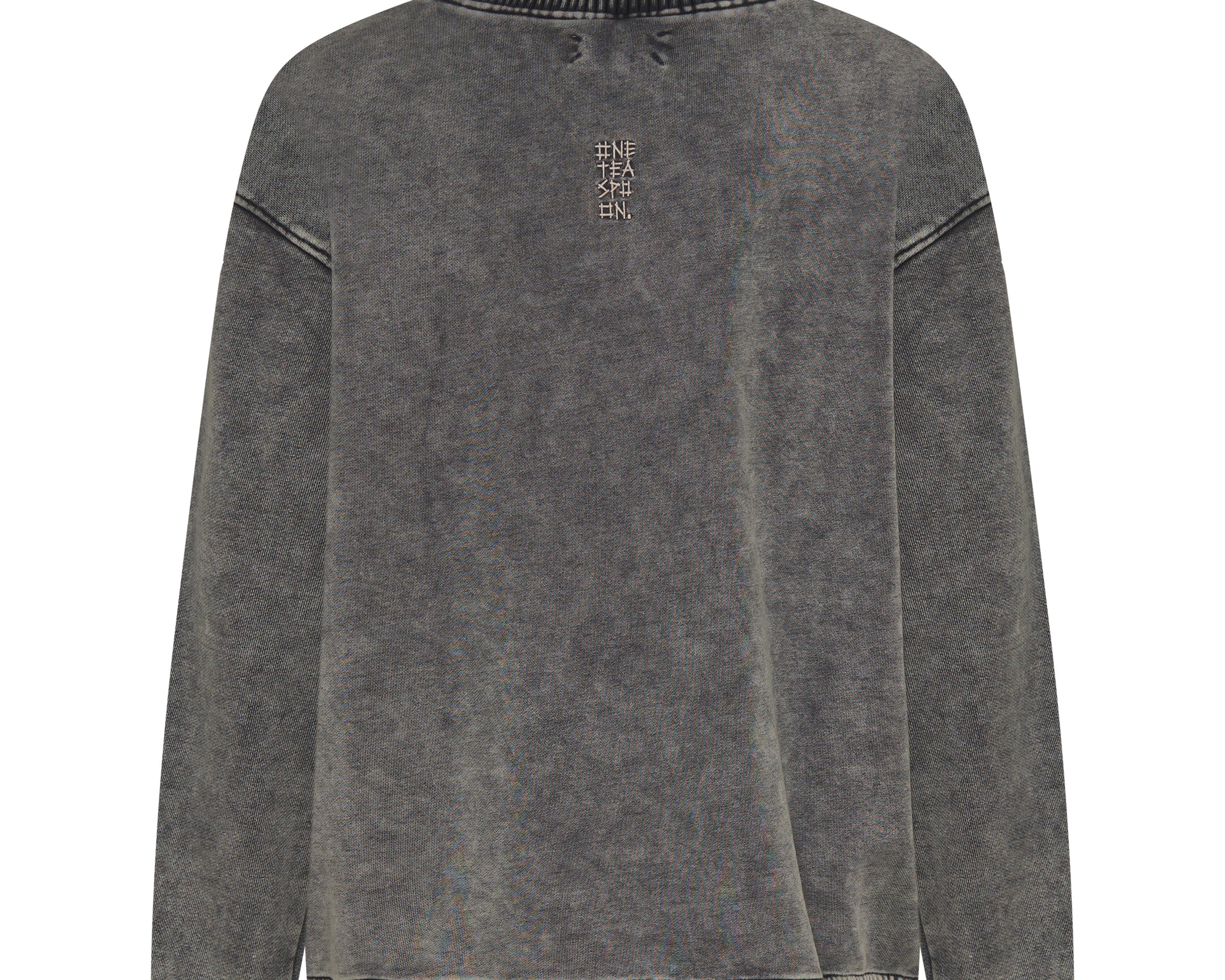 Fleece Roll Neck Sweater - Worn Black