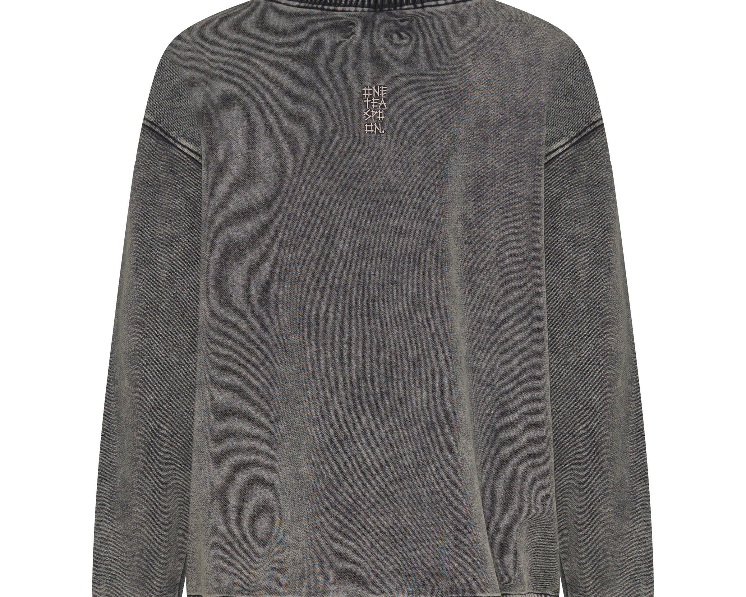 Fleece Roll Neck Sweater - Worn Black