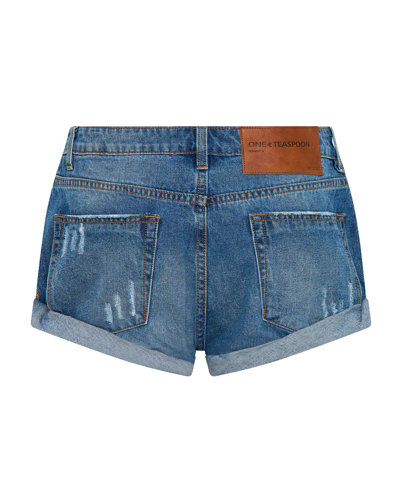 Bandits Low Waist Denim Shorts - Pacifica Blue | One