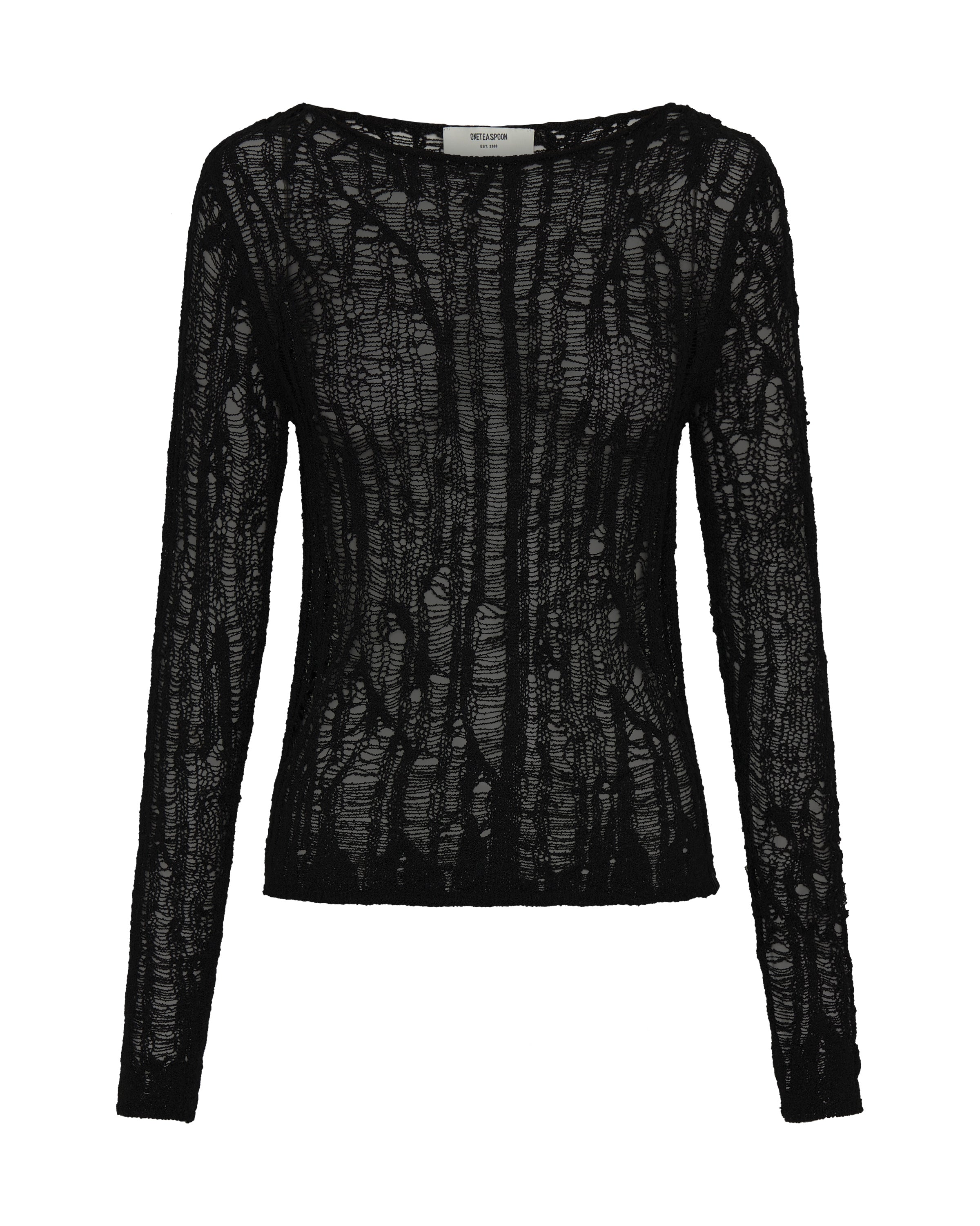 トップス Mame BlackSpotsPatternKnittedCroppedTop Bell Sleeve Boxy Crop Sweater in Modal Knit – Anemos