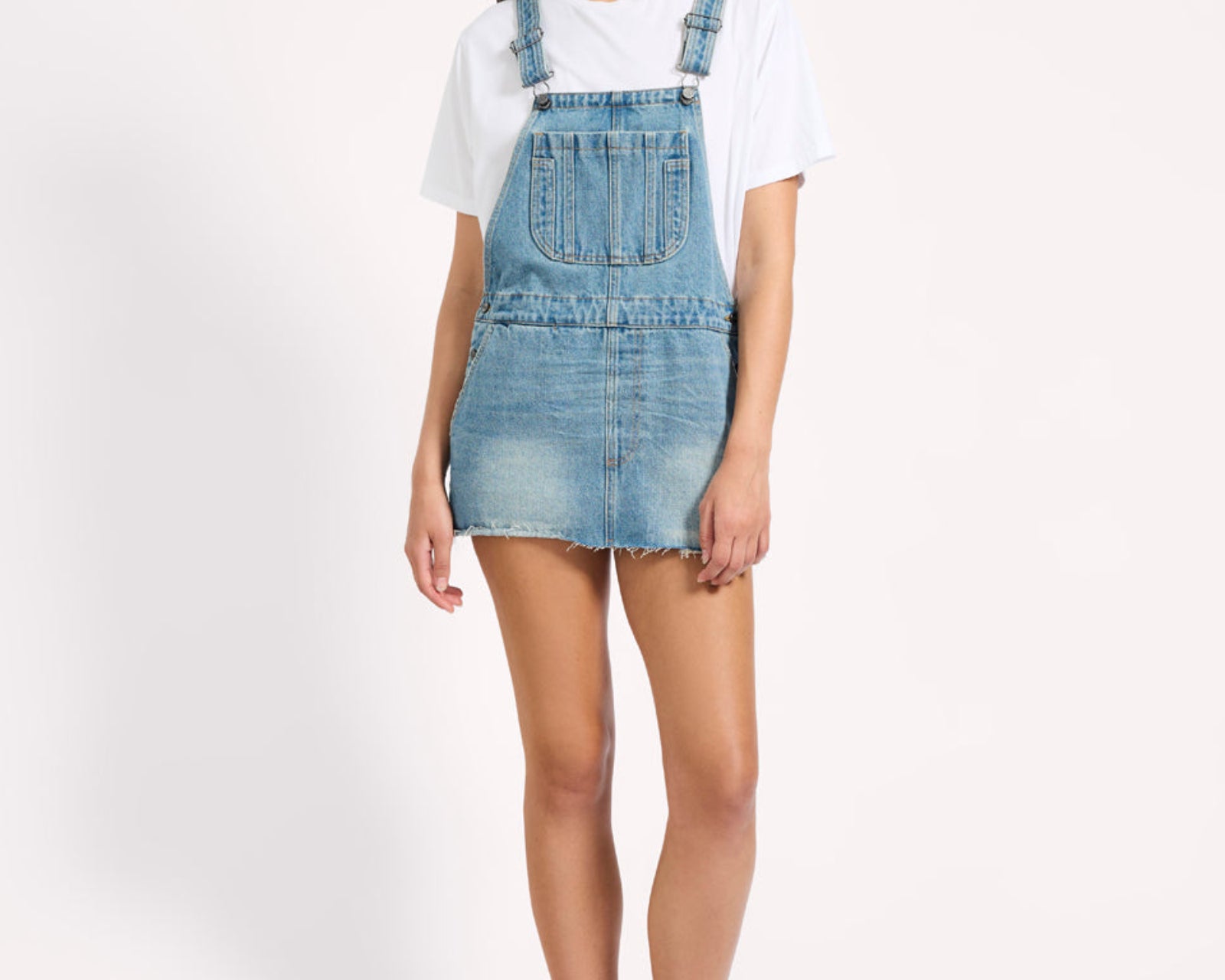Sloan Mini Pini Denim Dress - Bolt Blue