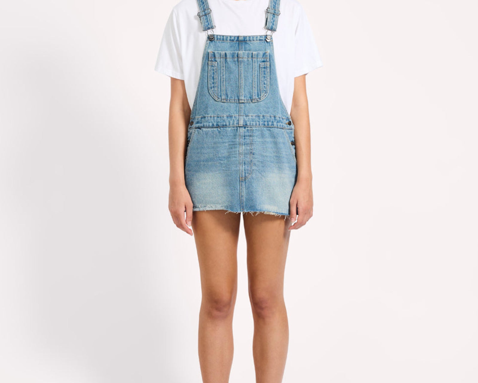 Sloan Mini Pini Denim Dress - Bolt Blue